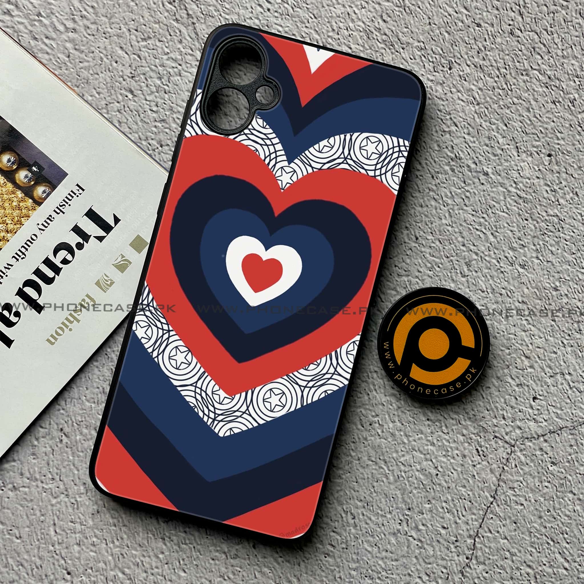Samsung Galaxy A05 - Heart Beat 2.0 Series - Premium Metal Printed soft Bumper shock Proof Case