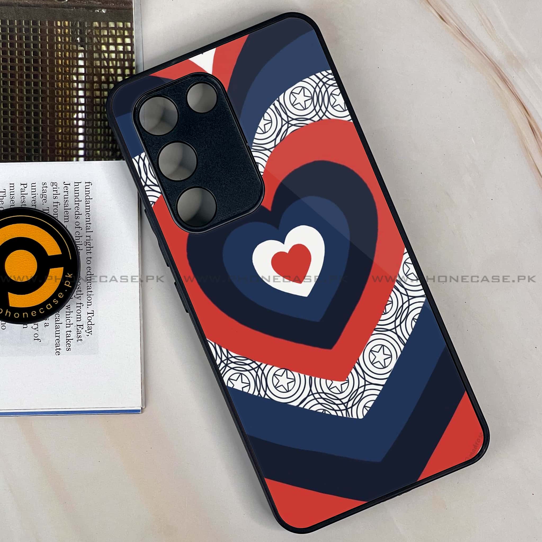 Vivo V30 Lite 4G - Heart Beat 2.0 Series - Premium Metal Printed soft Bumper shock Proof Case