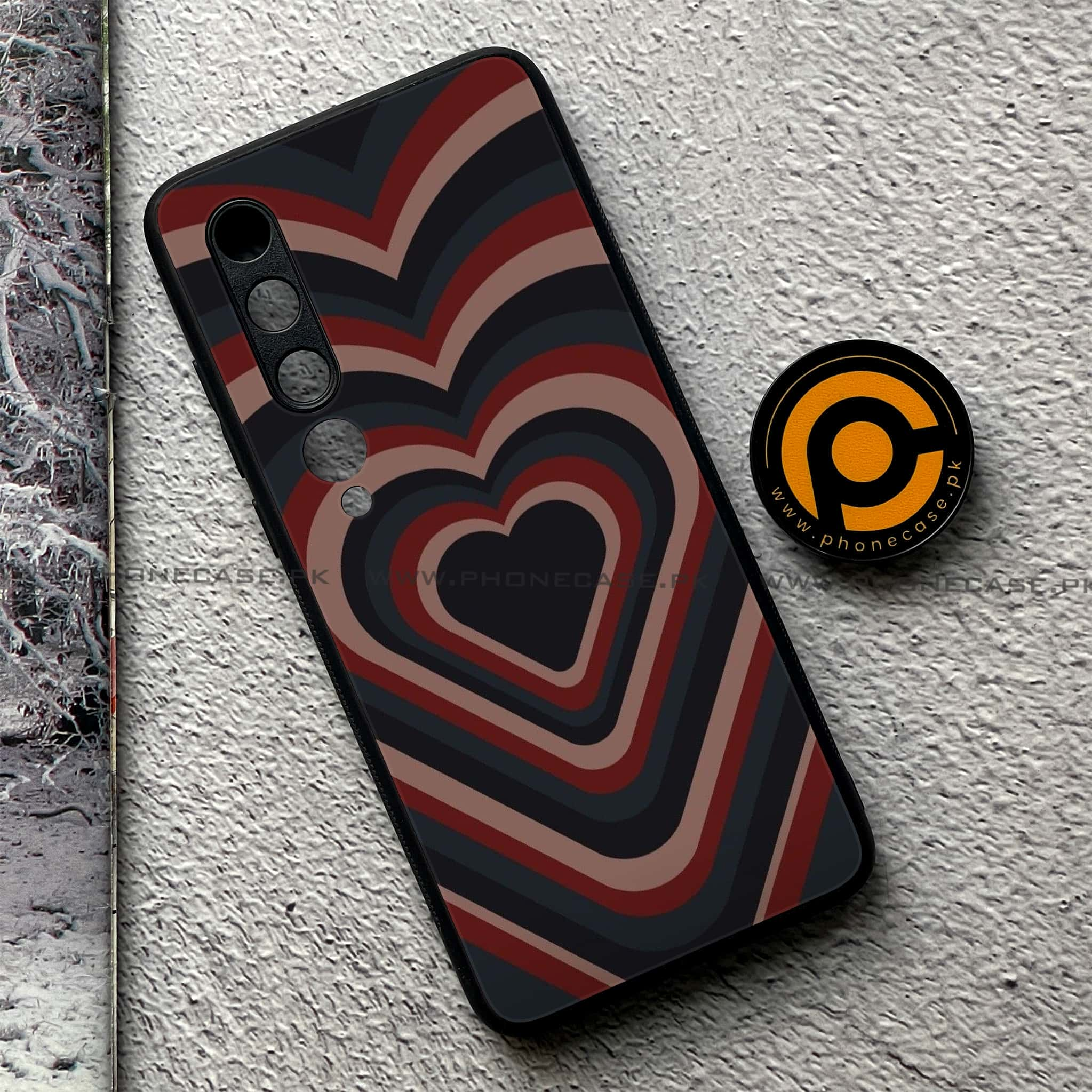 Xiaomi Mi 10 - Heart Beat 2.0 Series - Premium Printed Glass soft Bumper shock Proof Case