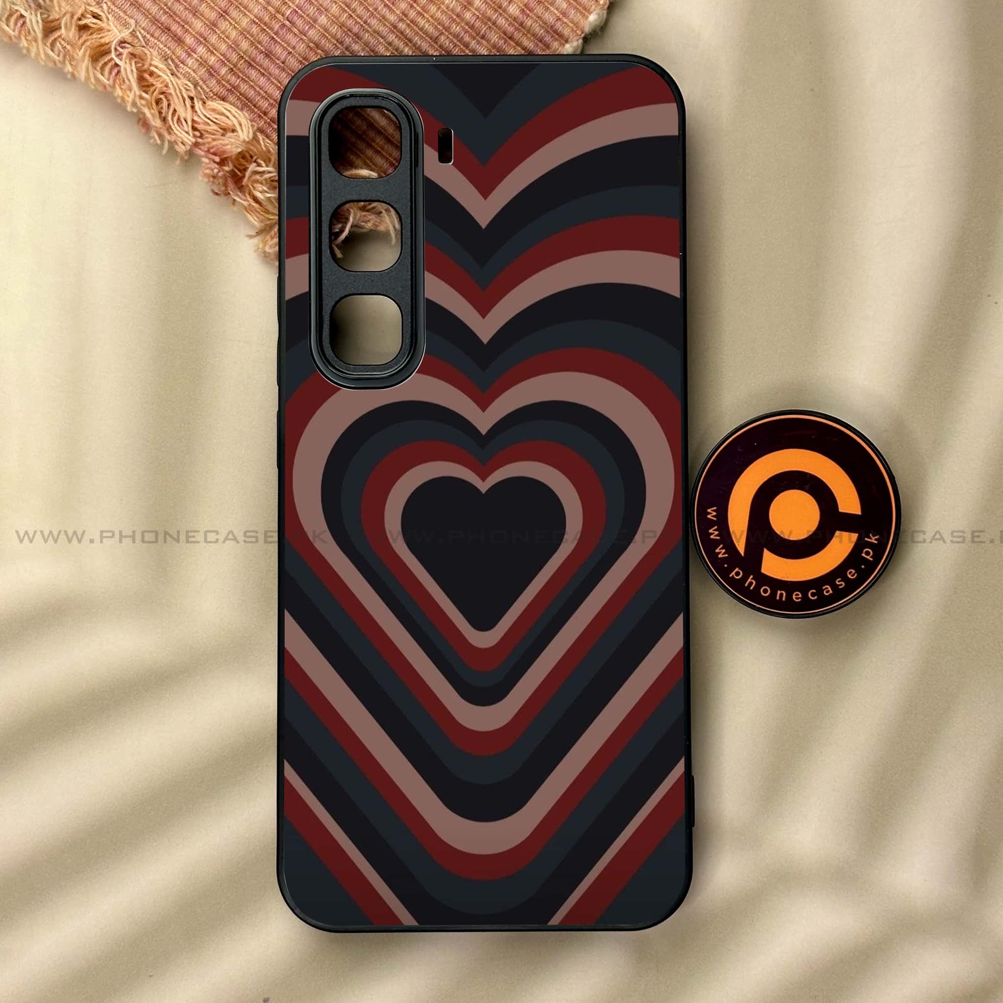 Infinix Hot 60 Pro - Heart Beat 2.0 Series - Premium Metal Printed soft Bumper shock Proof Case