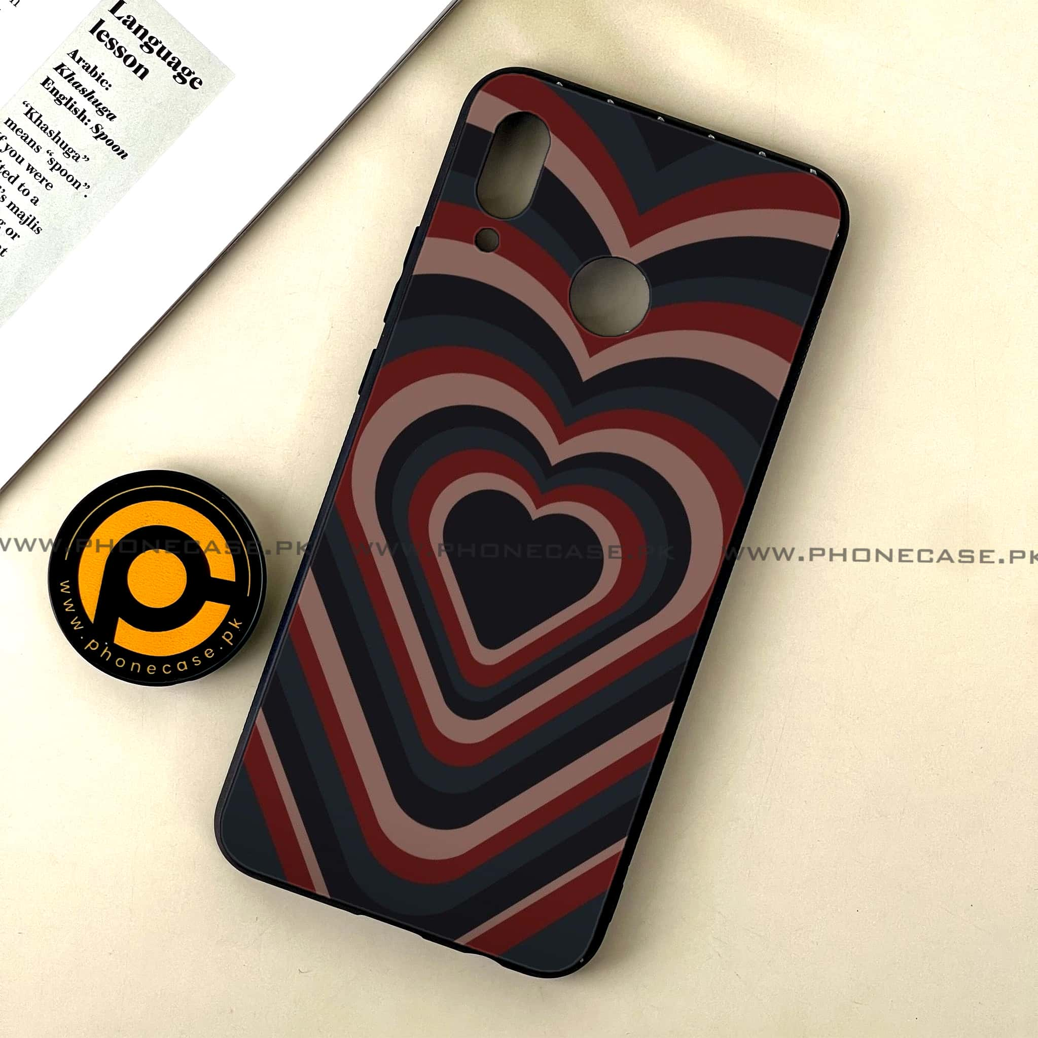 Huawei Nova 3 - Heart Beat Series 2.0 - Premium Printed Glass soft Bumper shock Proof Case