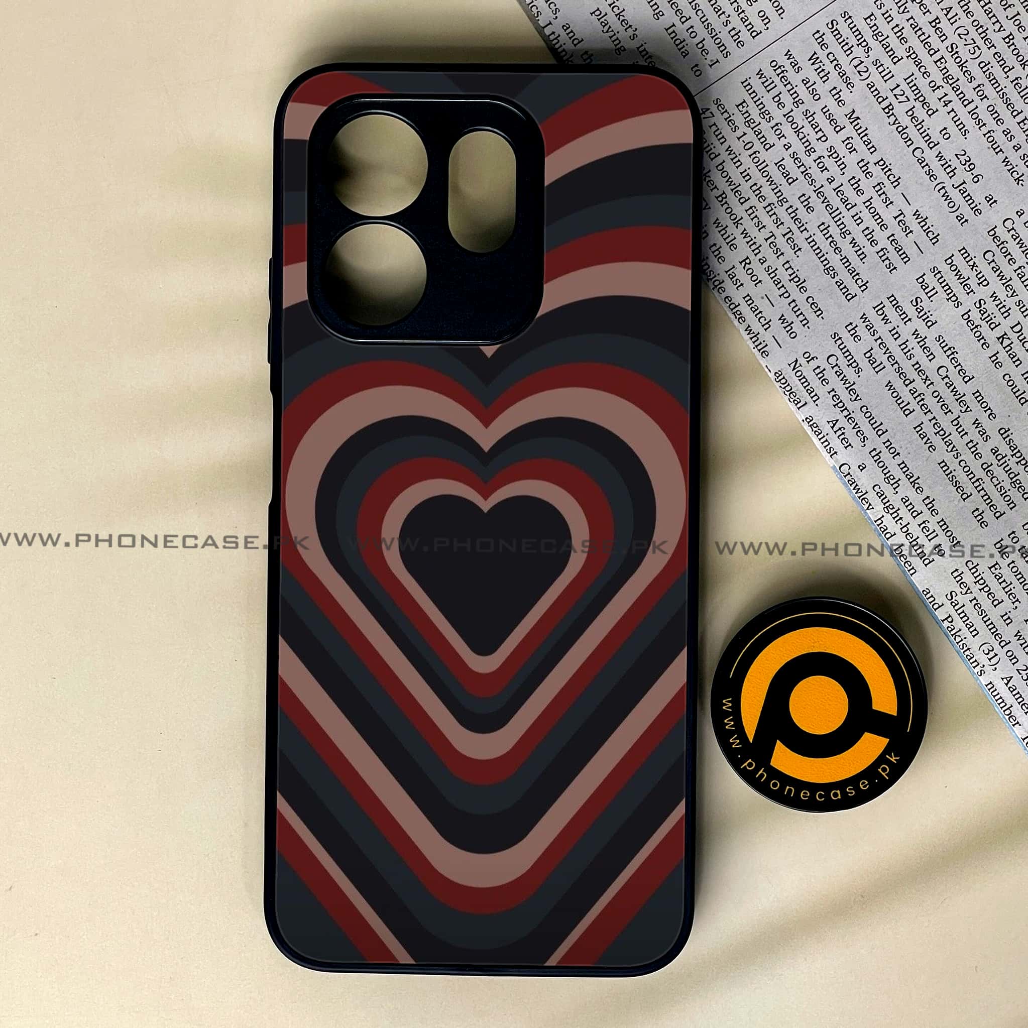 Infinix Smart 9 HD - Heart Beat 2.0 Series - Premium Metal Printed soft Bumper shock Proof Case