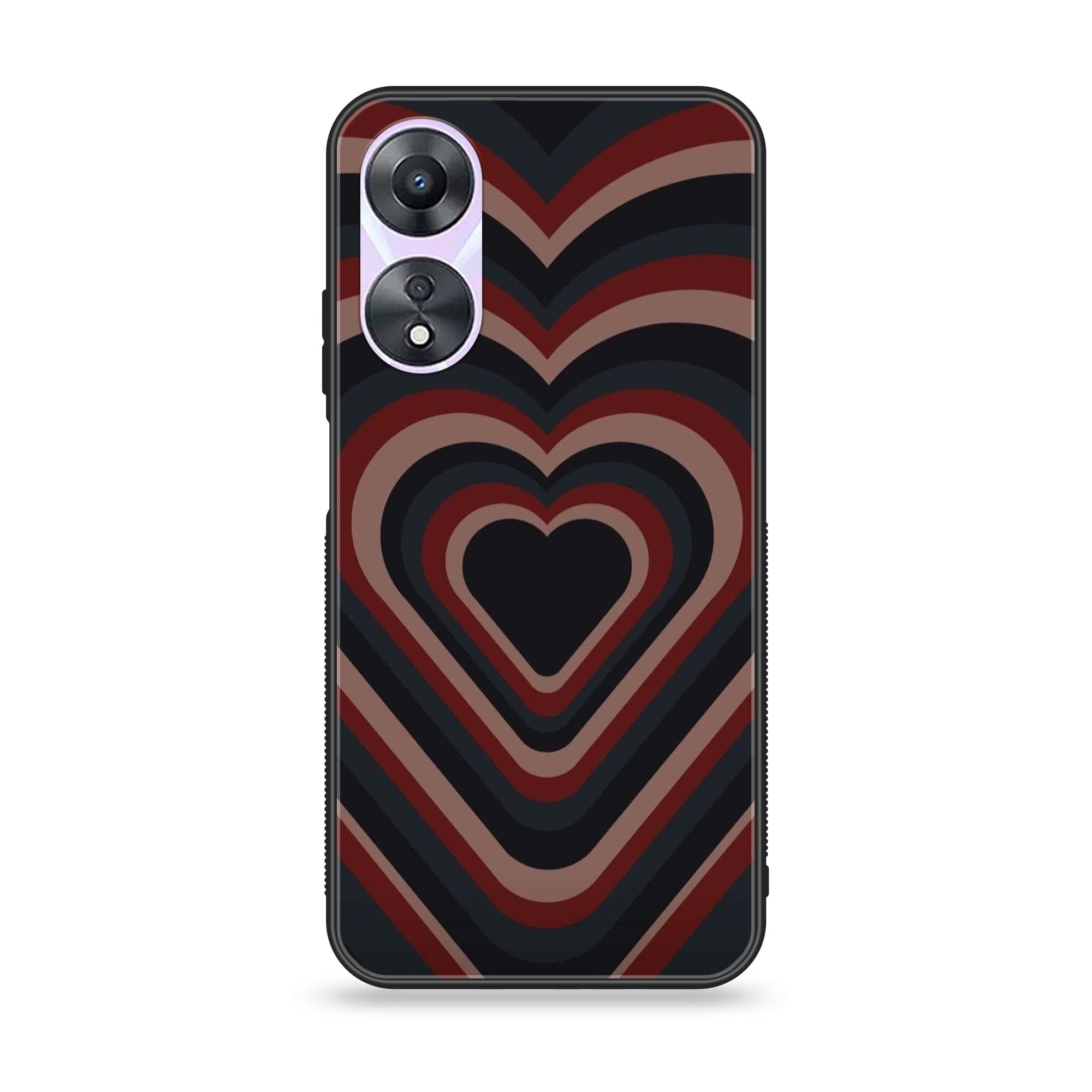 Oppo A78 4G - Heart Beat 2.0 Series - Premium Printed Glass soft Bumper shock Proof Case