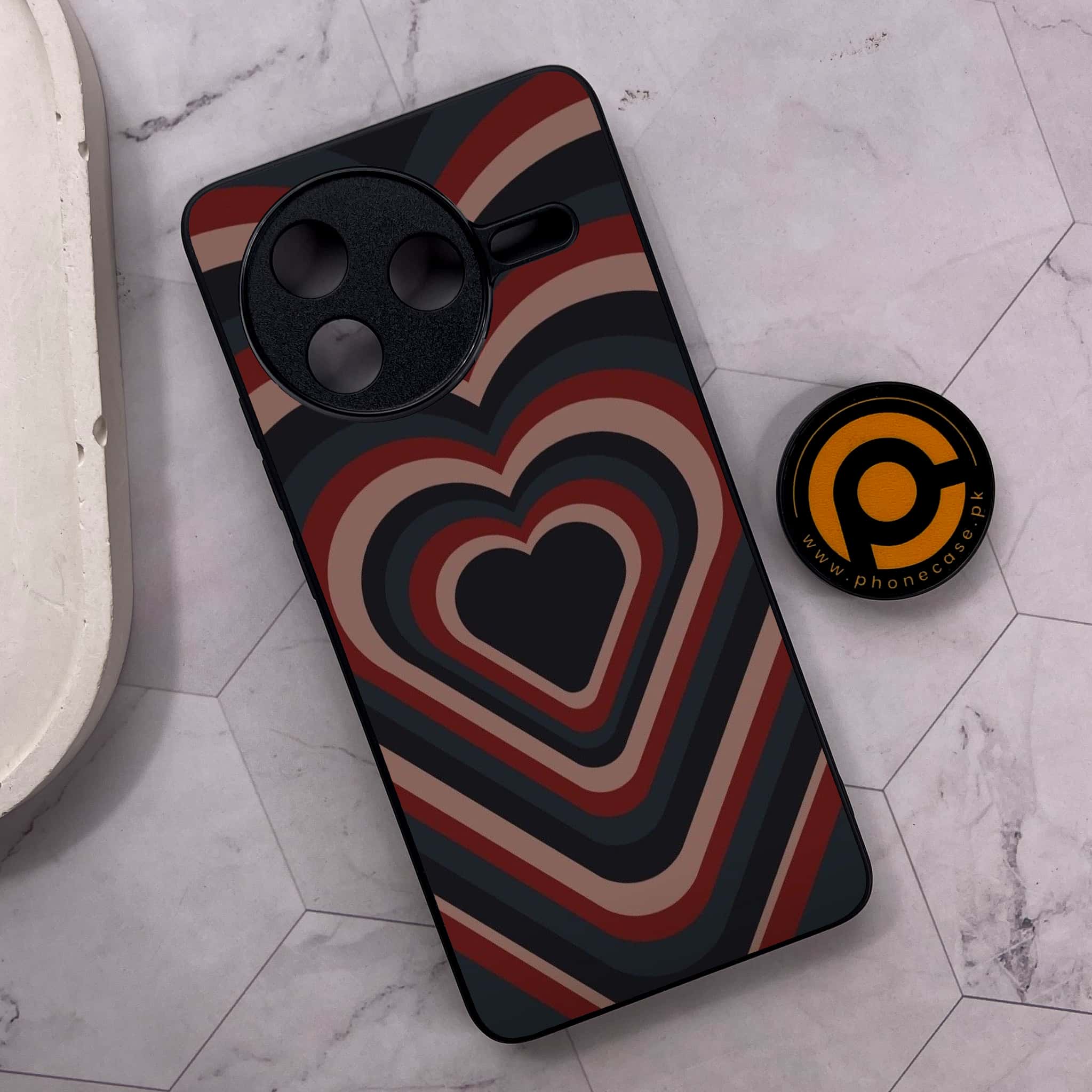 Xiaomi Poco F7 Pro 5G - Heart Beat 2.0 Series - Premium Metal Printed soft Bumper shock Proof Case