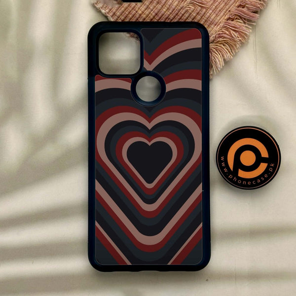 Google Pixel 4a 5G - Heart 2.0 Design 4 - Premium Metal Printed Soft Bumper Shock Proof Case