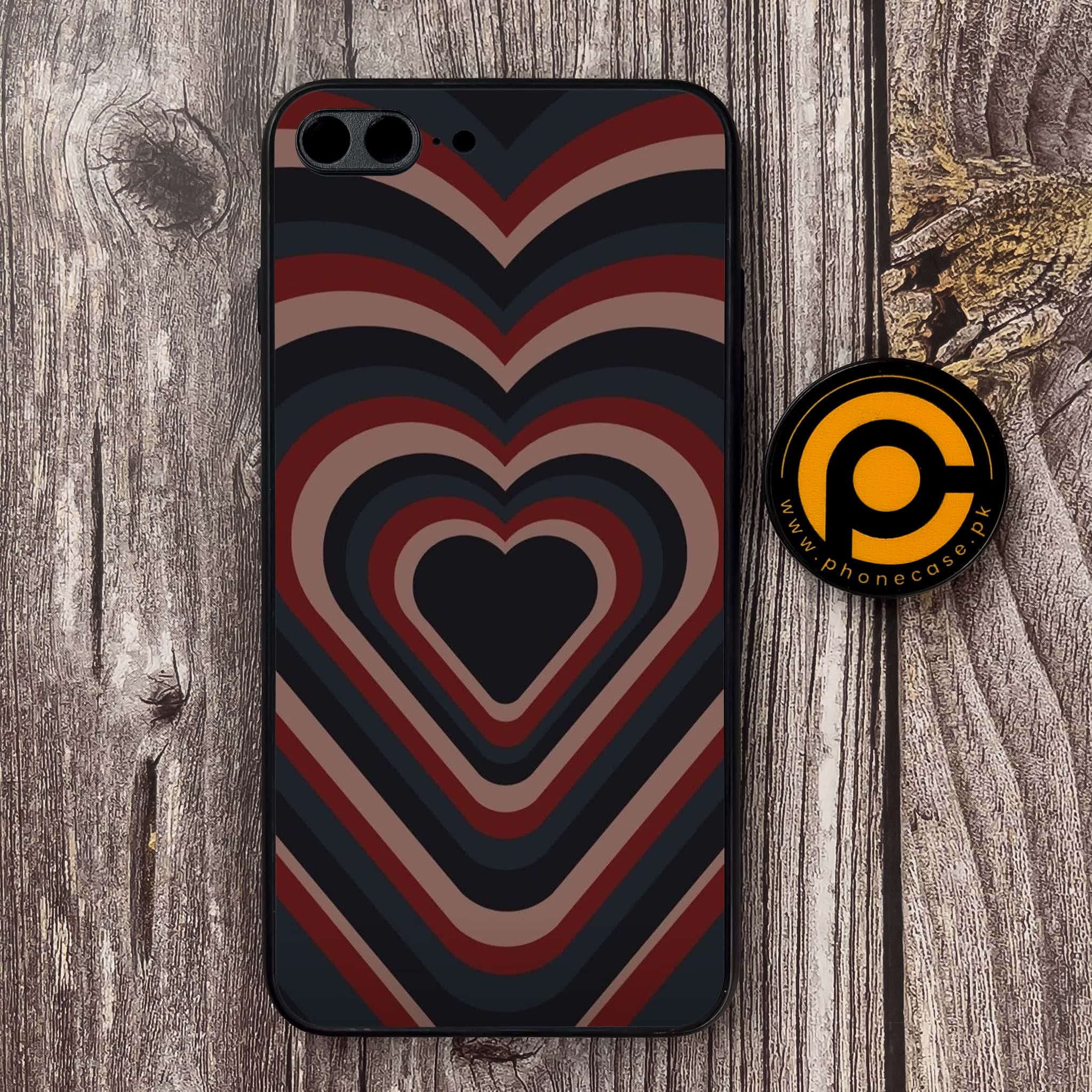 iPhone 7 Plus - Heart Beat Series 2.0 - Premium Metal Printed soft Bumper shock Proof Case
