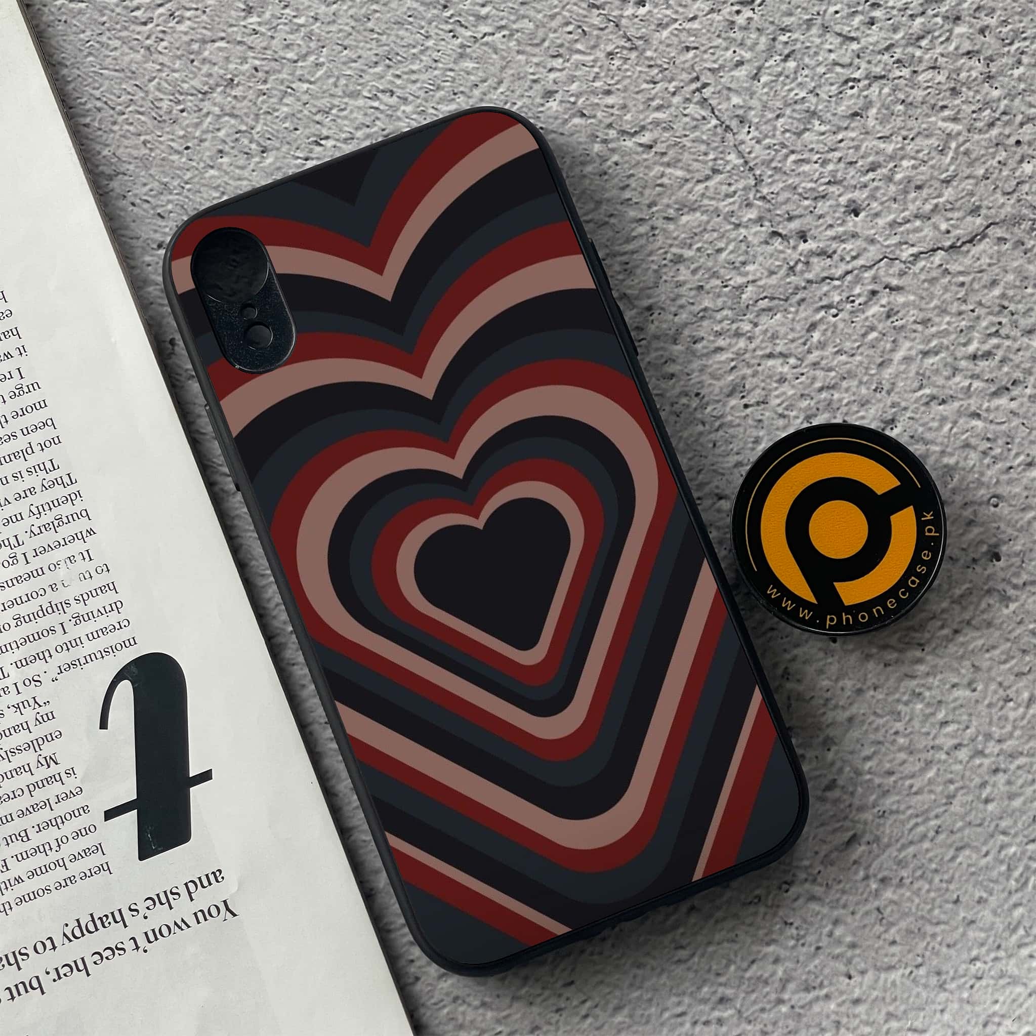 iPhone XR - Heart Beat Series 2.0 - Premium Metal Printed soft Bumper shock Proof Case