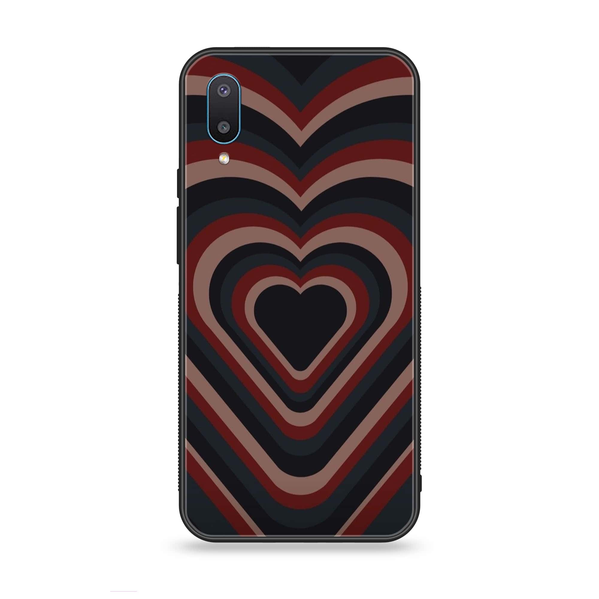 Samsung Galaxy A02 - Heart Beat 2.0 Series - Premium Printed Glass soft Bumper shock Proof Case