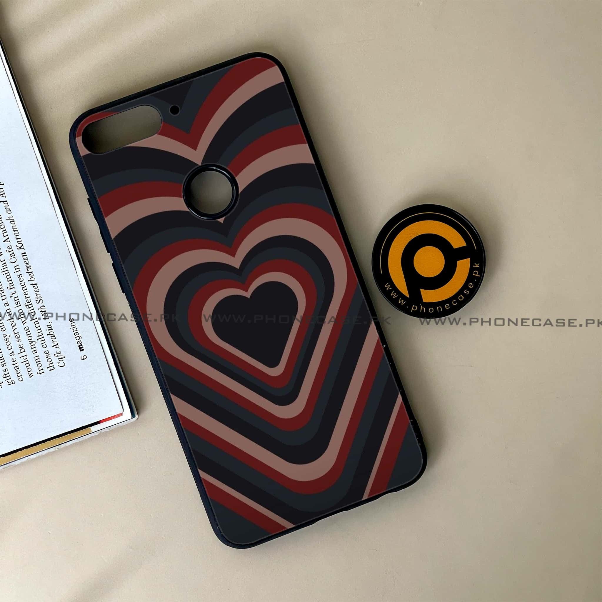 Huawei Y7 Prime (2018) -  Heart Beat Series 2.0 - Premium Printed Glass soft Bumper shock Proof Case