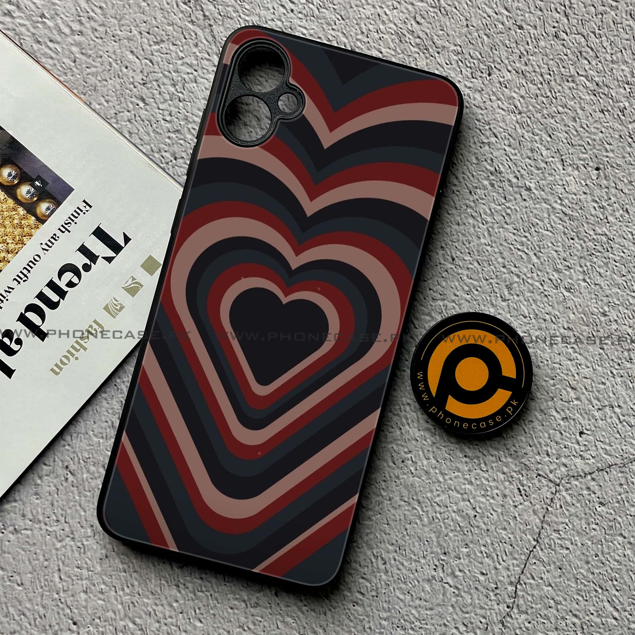 Samsung Galaxy A05 - Heart Beat 2.0 Series - Premium Metal Printed soft Bumper shock Proof Case
