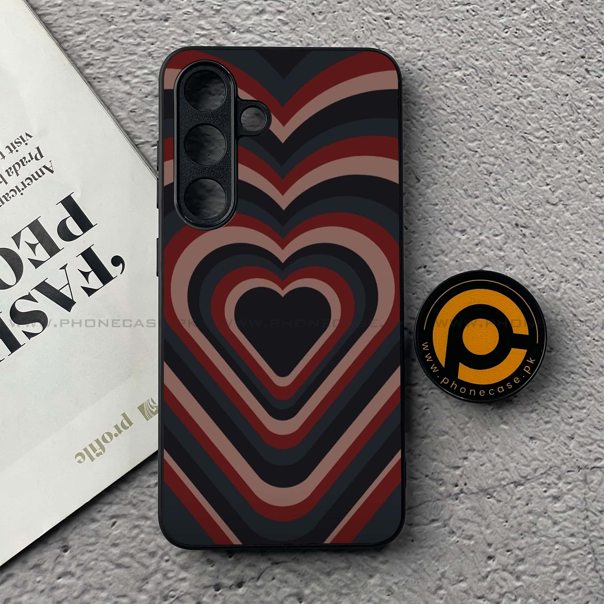 Samsung Galaxy S25 FE - Heart Beat 2.0 Series - Premium Metal Printed soft Bumper shock Proof Case