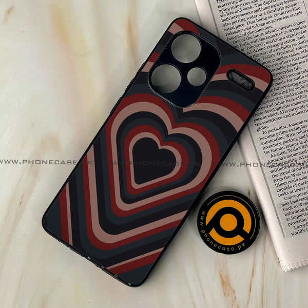 Redmi Note 13 Pro Plus 5G - Heart Beat Series 2.0  Design 4 - Premium Metal Printed soft Bumper shock Proof Case  CS-35285