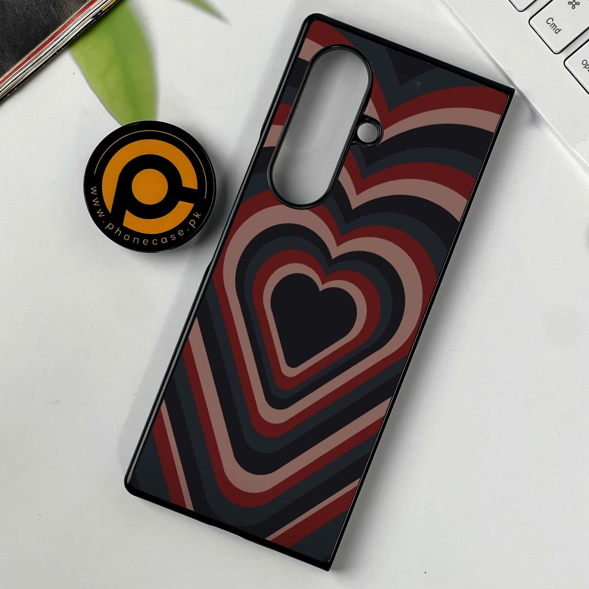 Samsung Galaxy Z Fold 7 - Heart Beat 2.0 Series - Premium Metal Printed soft Bumper shock Proof Case