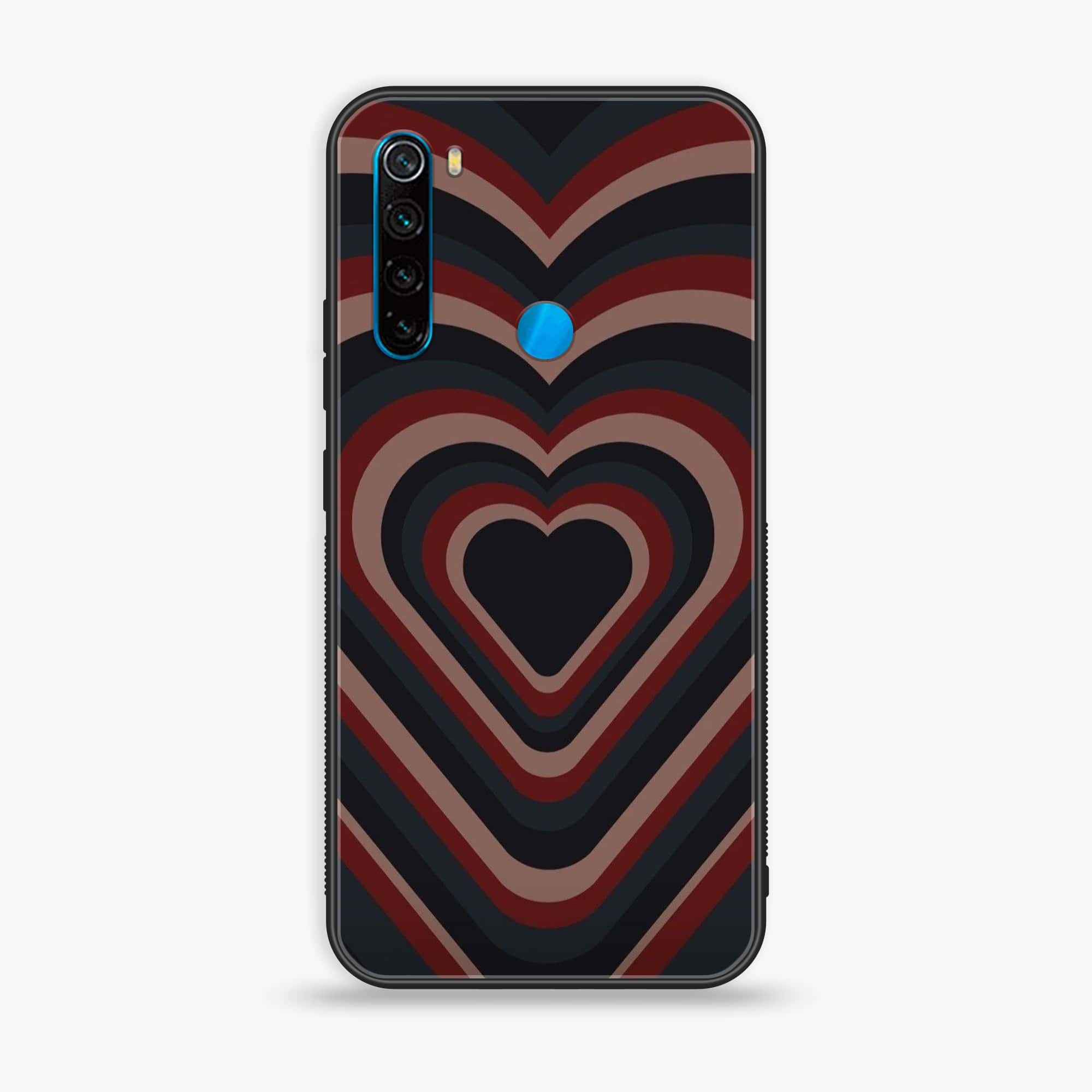 Redmi Note 8 - Heart Beat Series 2.0 - Premium Printed Glass soft Bumper shock Proof Case