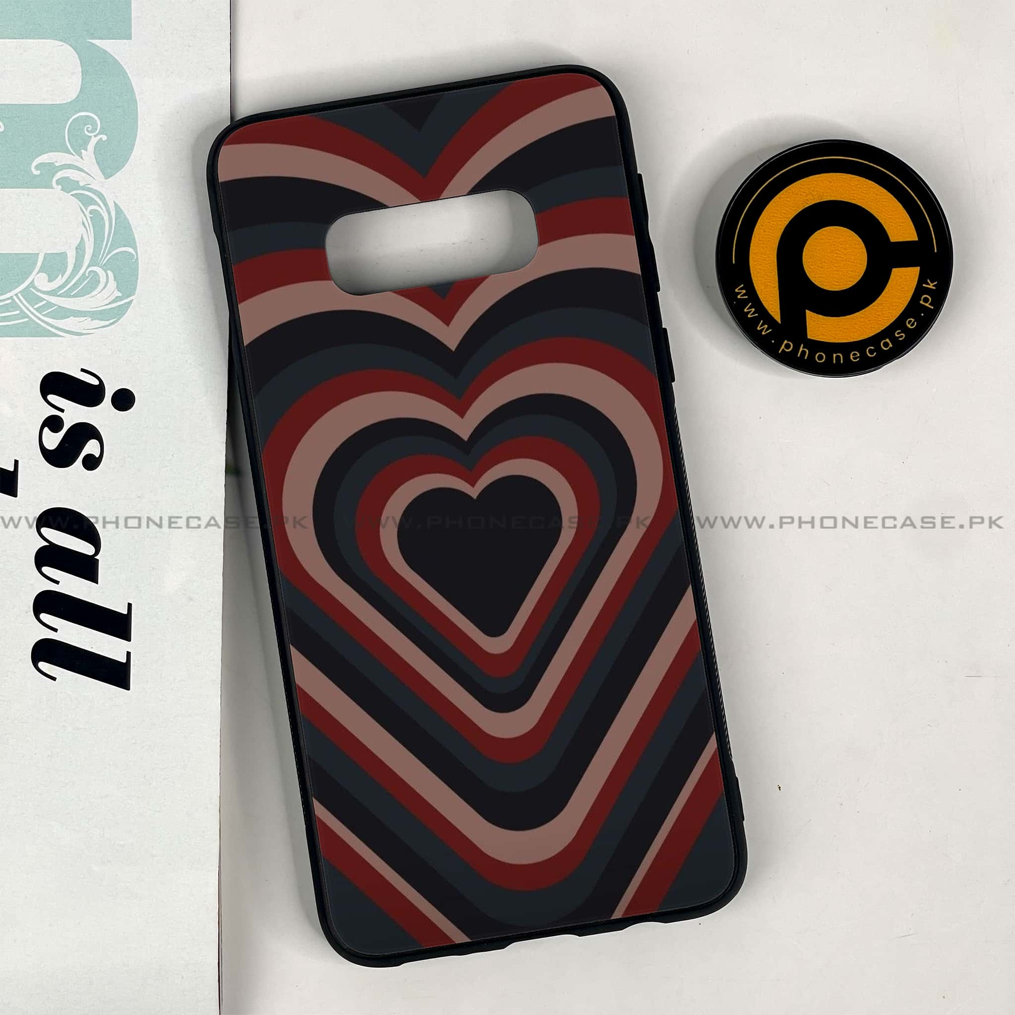 Galaxy S10e - Heart Beat 2.0 Series - Premium Printed Glass soft Bumper shock Proof Case