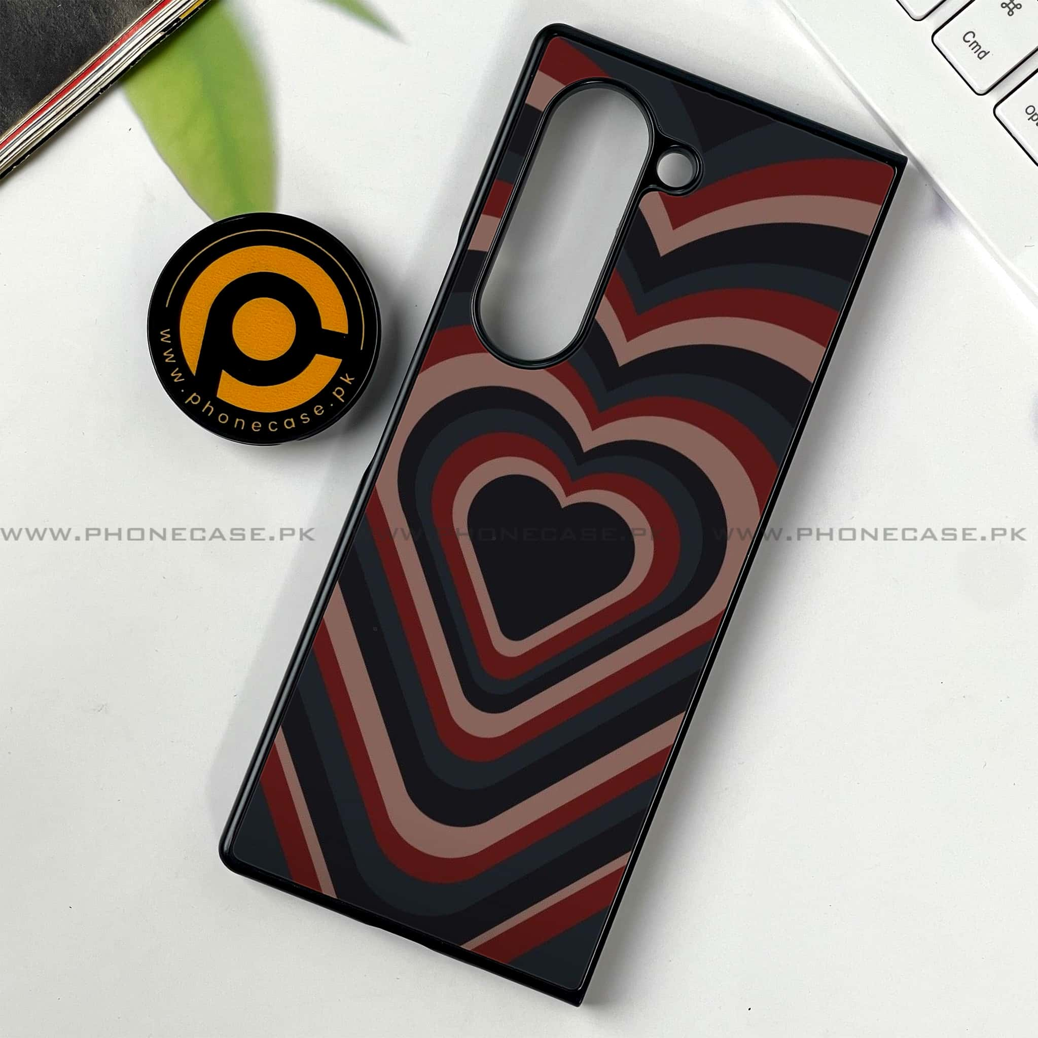 Samsung Galaxy Z Fold 6 - Heart Beat 2.0 Series - Premium Printed Metal soft Bumper shock Proof Case