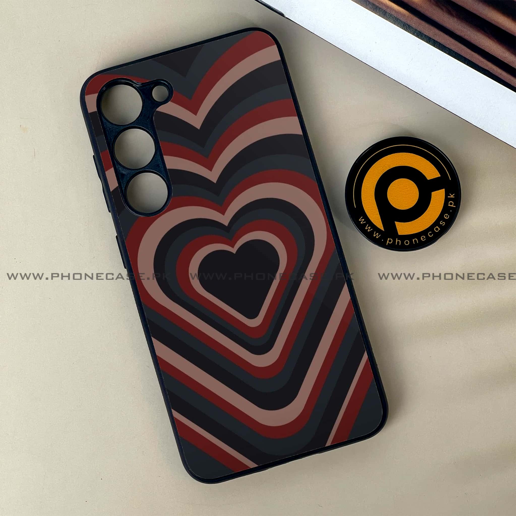 Samsung Galaxy S23 - Heart Beat Series 2.0 - Premium Metal Printed soft Bumper shock Proof Case