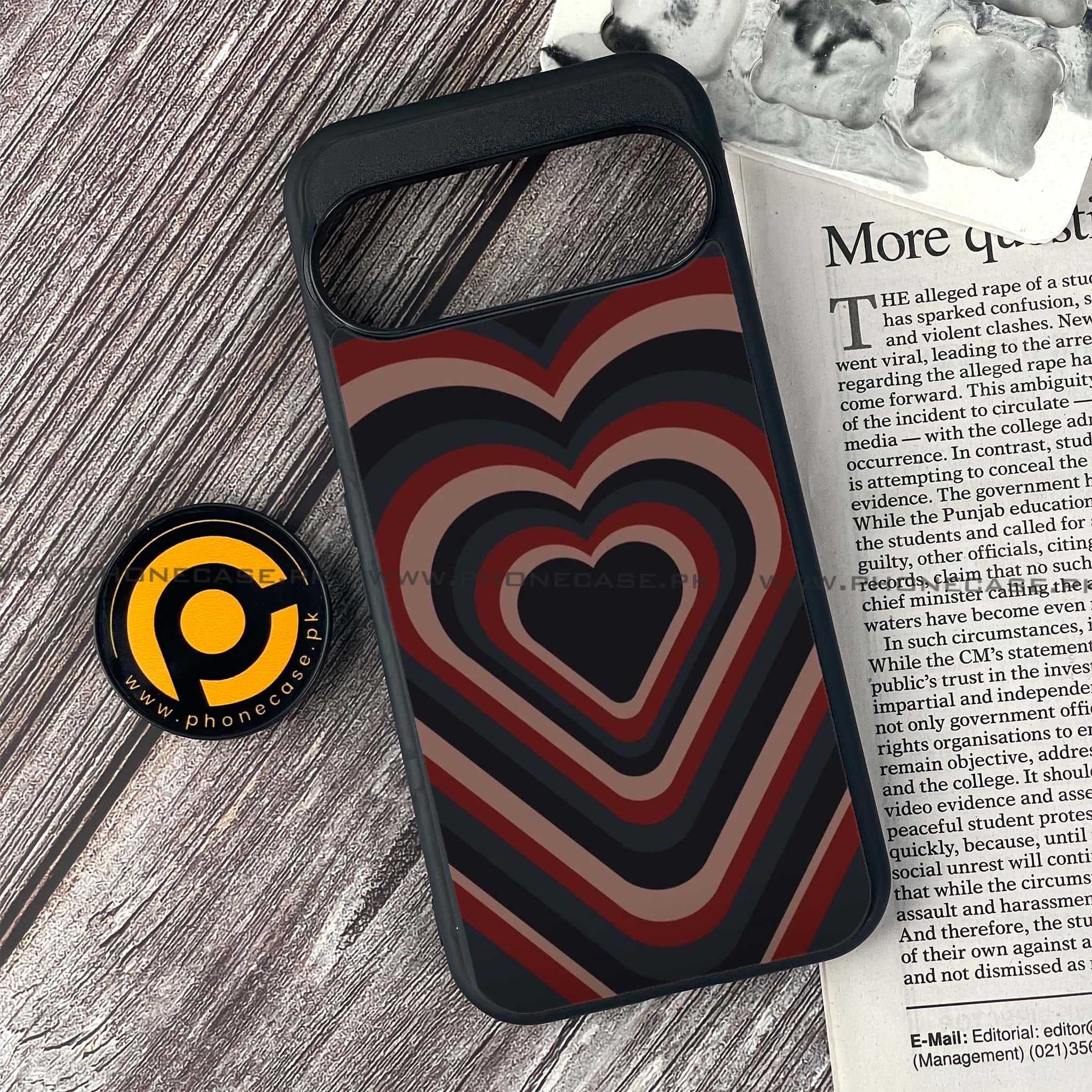 Google Pixel 9 Pro - Heart Beat 2.0 Series  - Premium Metal Printed soft Bumper Shock Proof Case