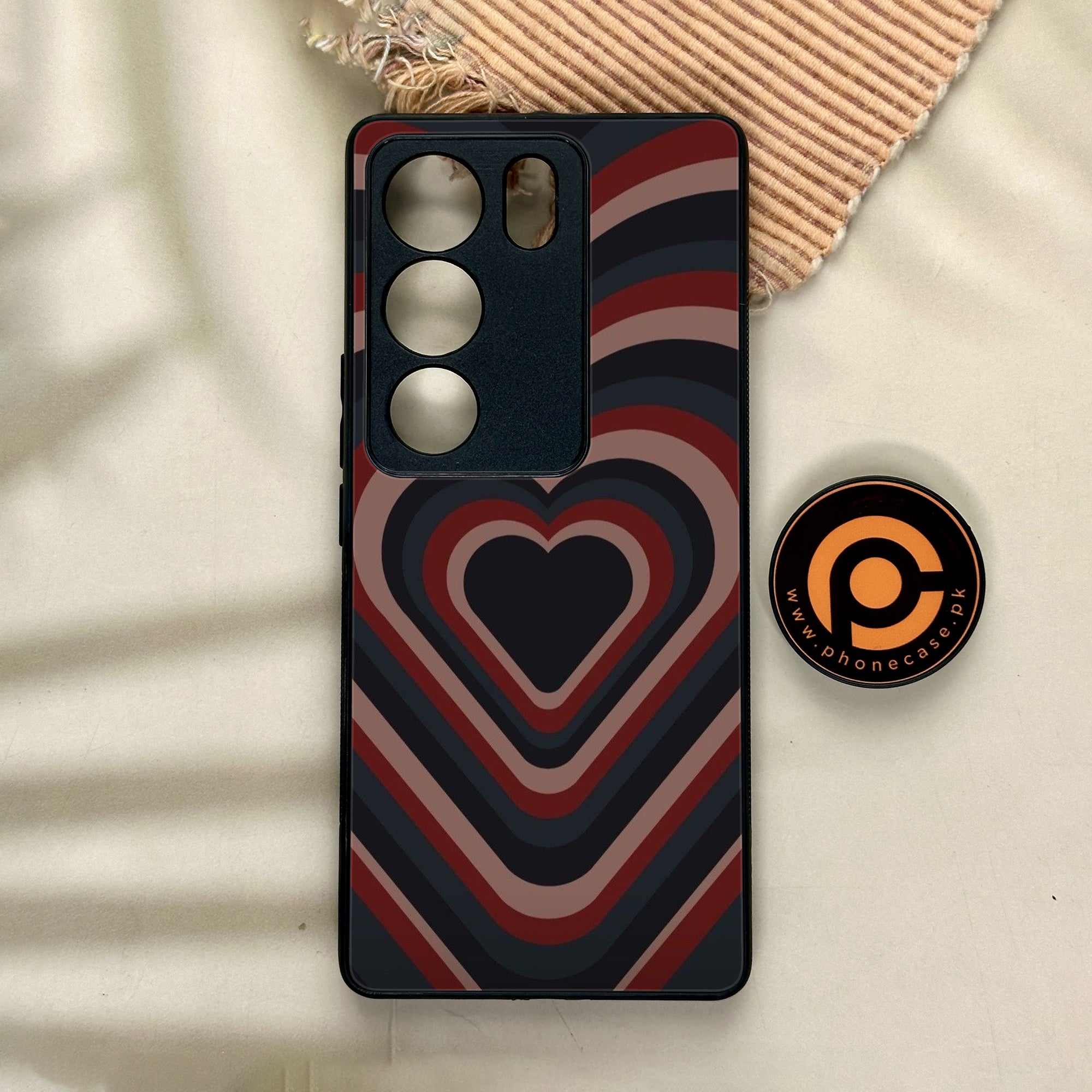 Vivo V29 - Heart Beat Series 2.0 - Premium Printed Glass soft Bumper shock Proof Case