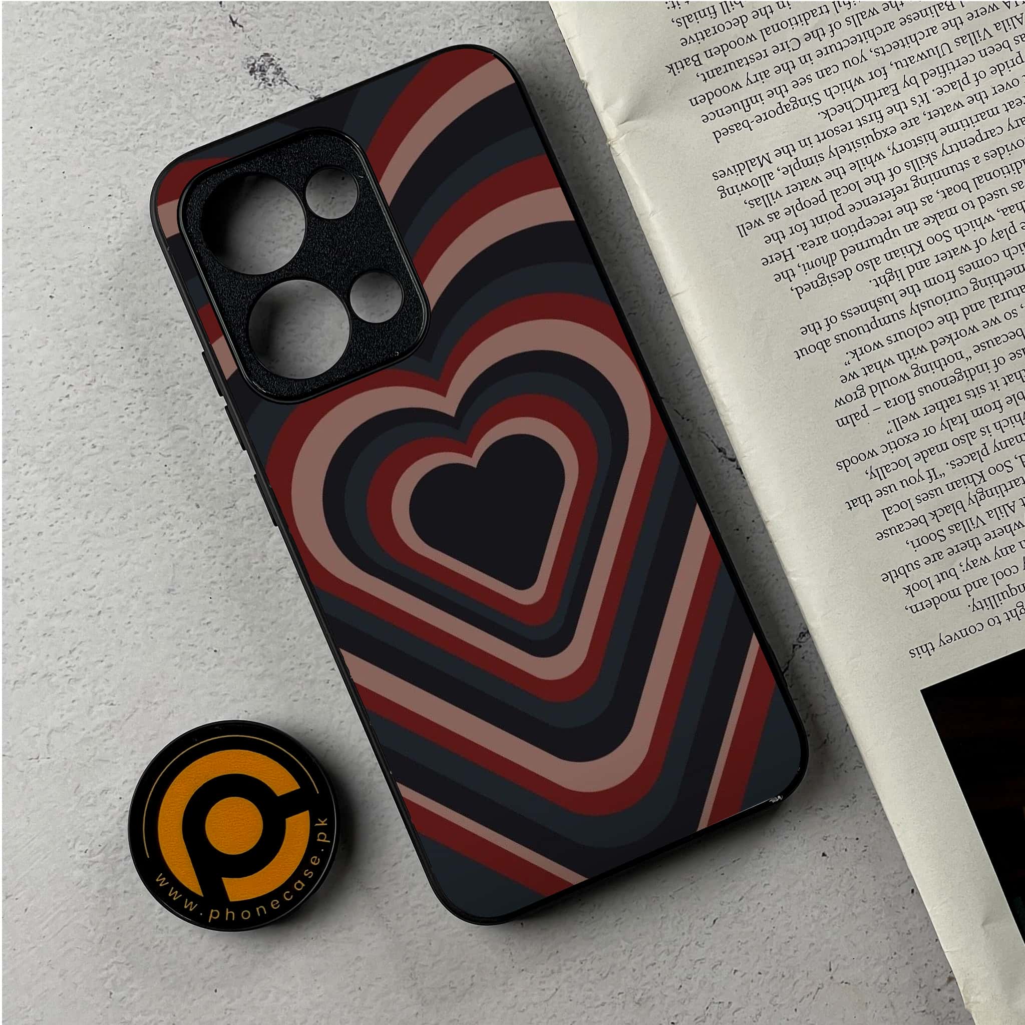 Oppo Reno 13 - Heart Beat 2.0 Series - Premium Metal Printed Soft Bumper Shockproof Case