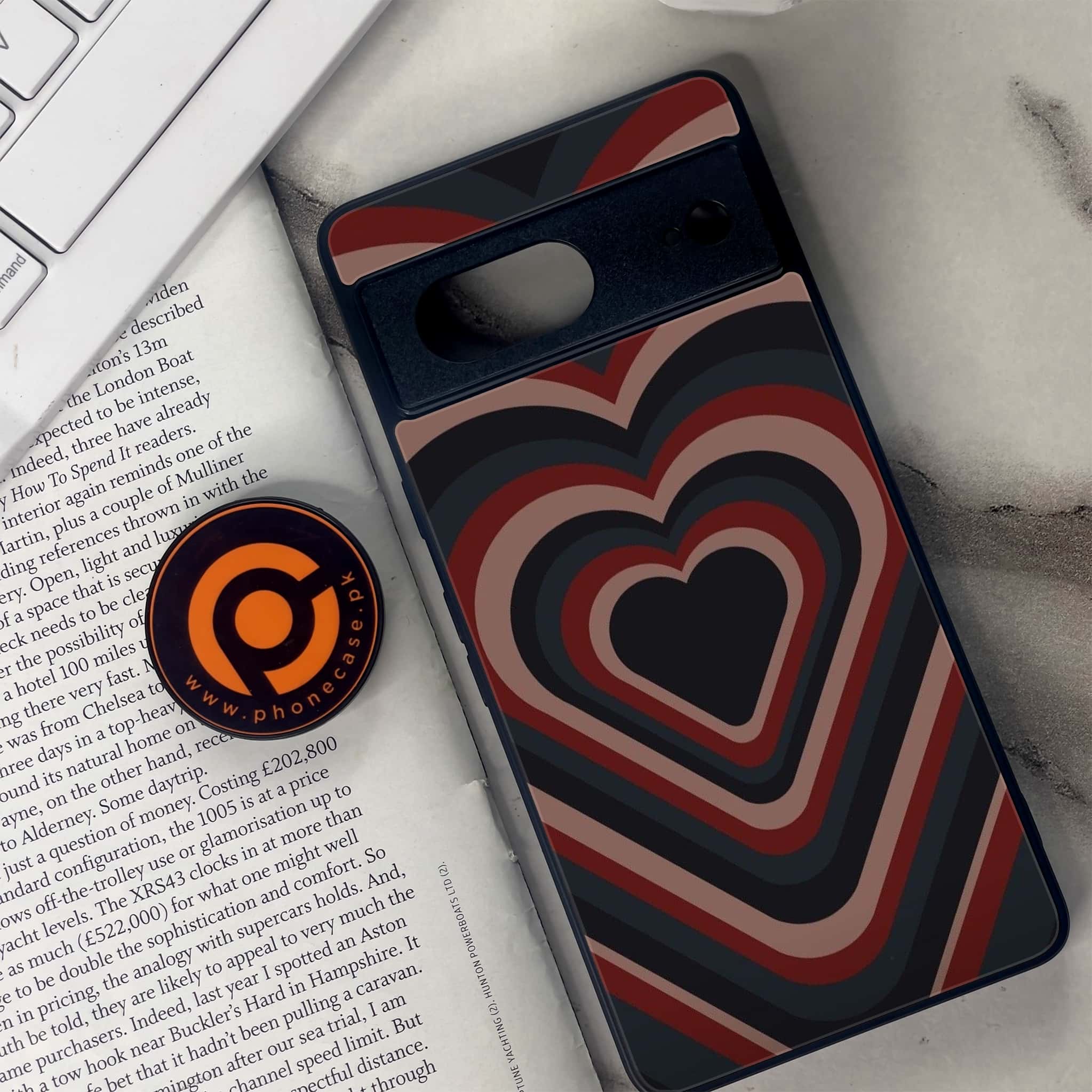 Google Pixel 7 - Heart Beat Series 2.0 - Premium Metal Printed soft Bumper Shock Proof Case