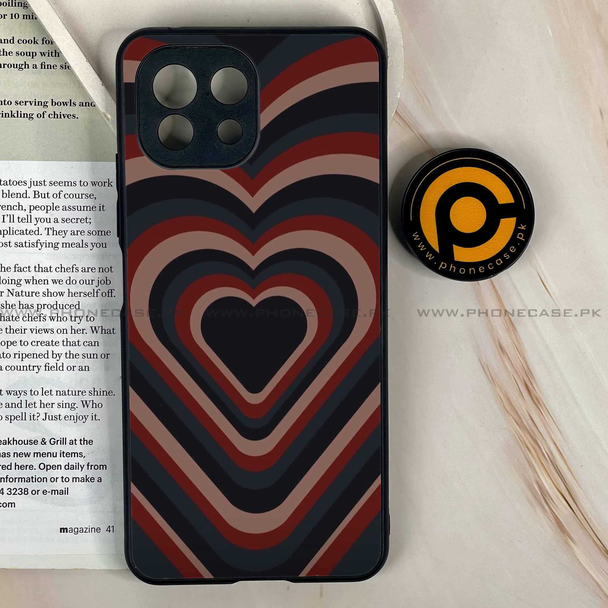 Mi 11 Lite - Heart Beat Series 2.0 - Premium Printed Glass soft Bumper shock Proof Case