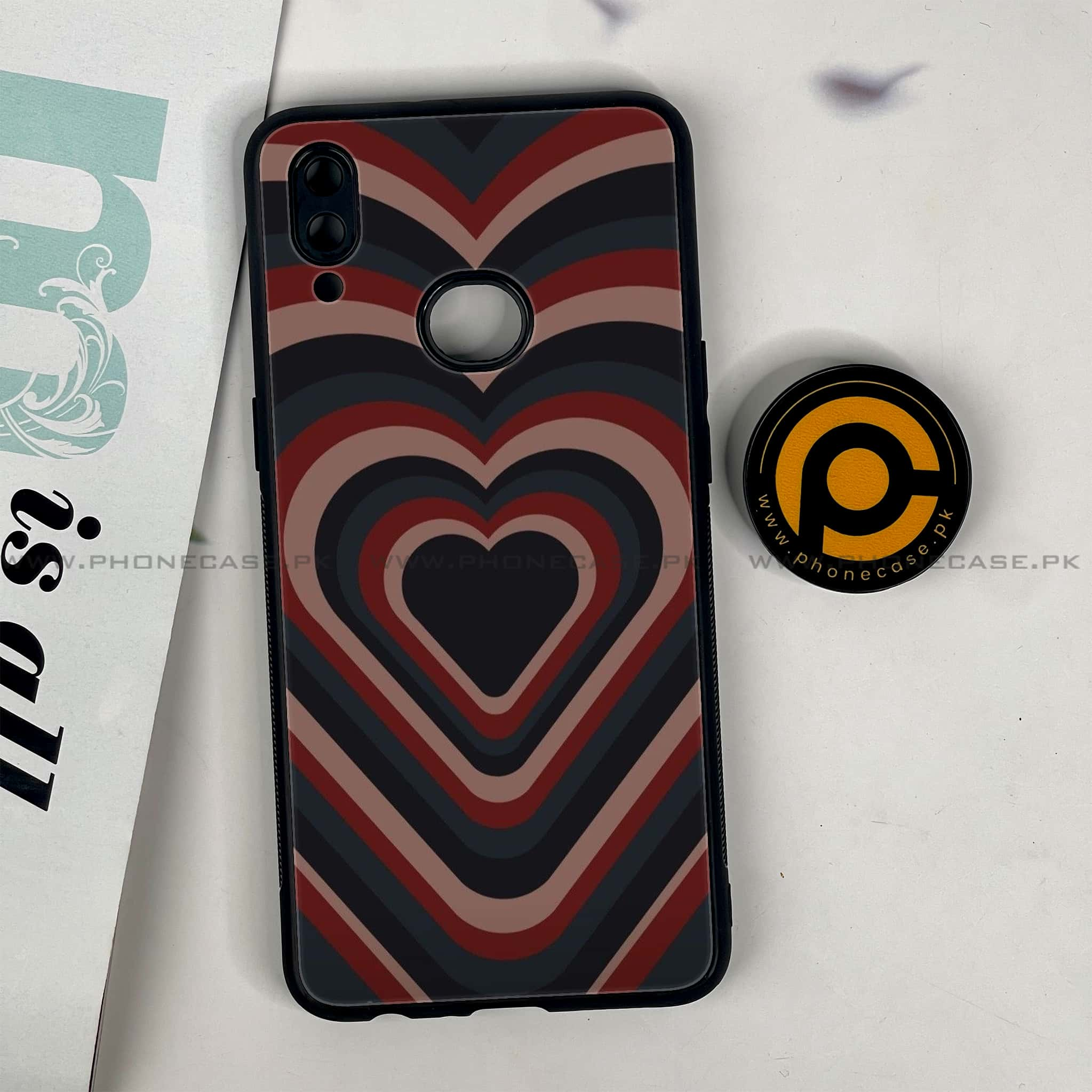 Galaxy A10s - Heart Beat 2.0 Series - Premium Printed Glass soft Bumper shock Proof Case