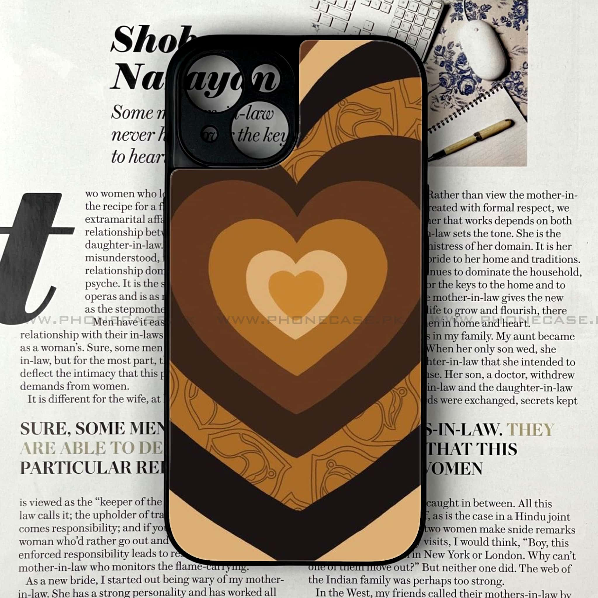 iPhone 15 Plus - Heart Beat Series 2.0 - Premium Printed Glass soft Bumper shock Proof Case