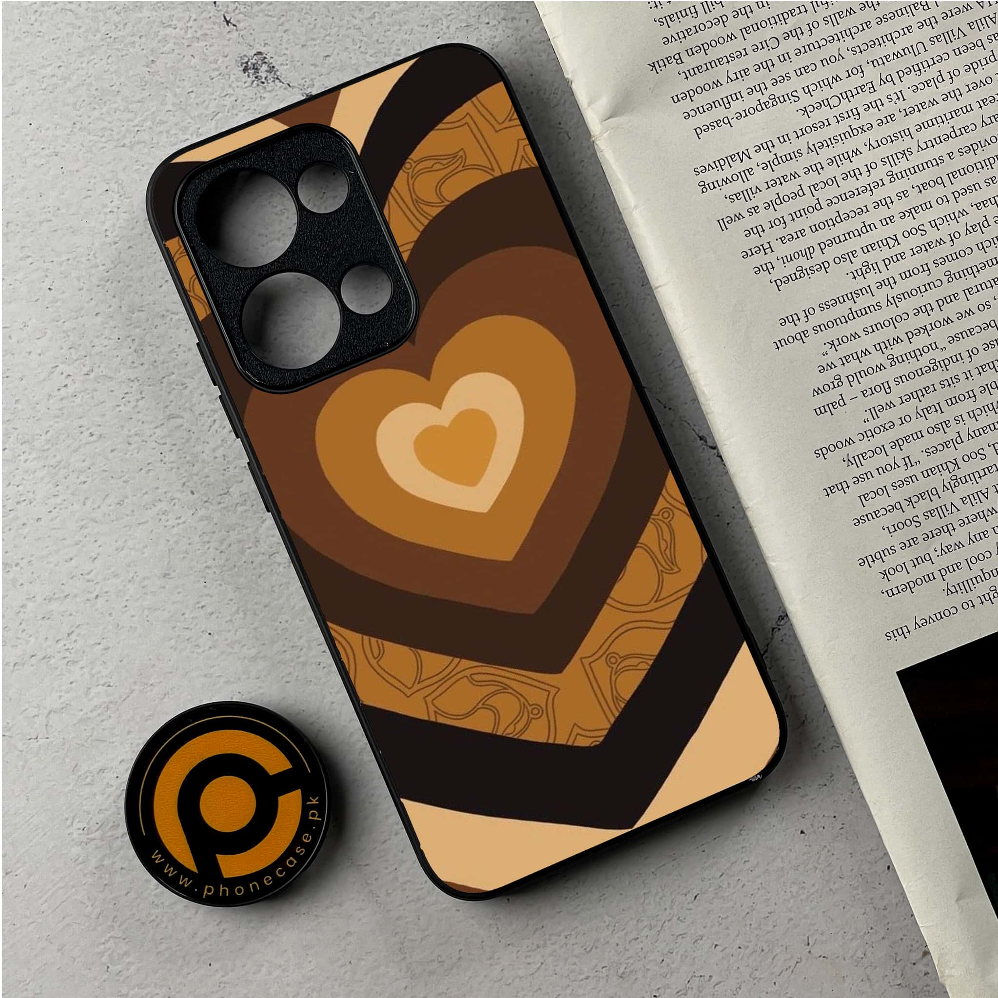 Oppo Reno 13 - Heart Beat 2.0 Series - Premium Metal Printed Soft Bumper Shockproof Case