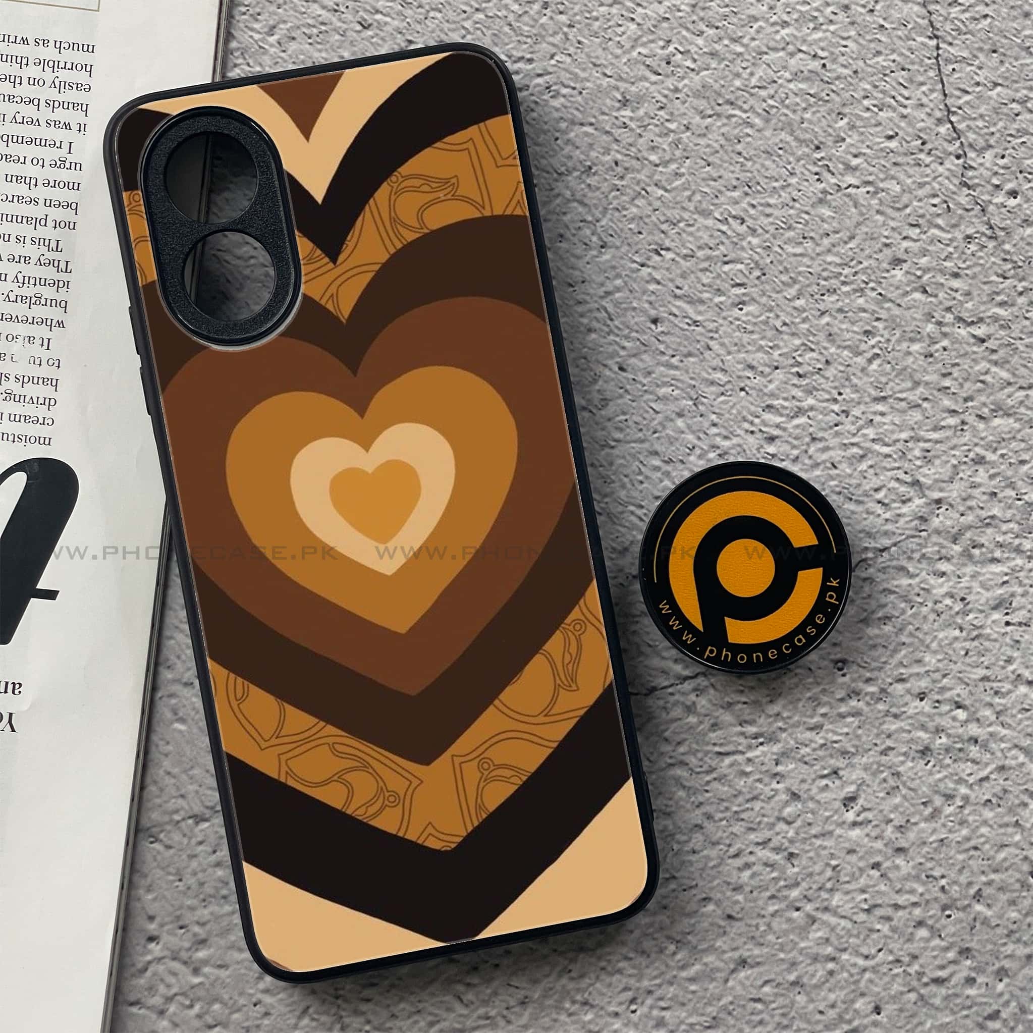 Oppo A18 4G - Heart Beat 2.0 Series - Premium Printed Glass soft Bumper shock Proof Case