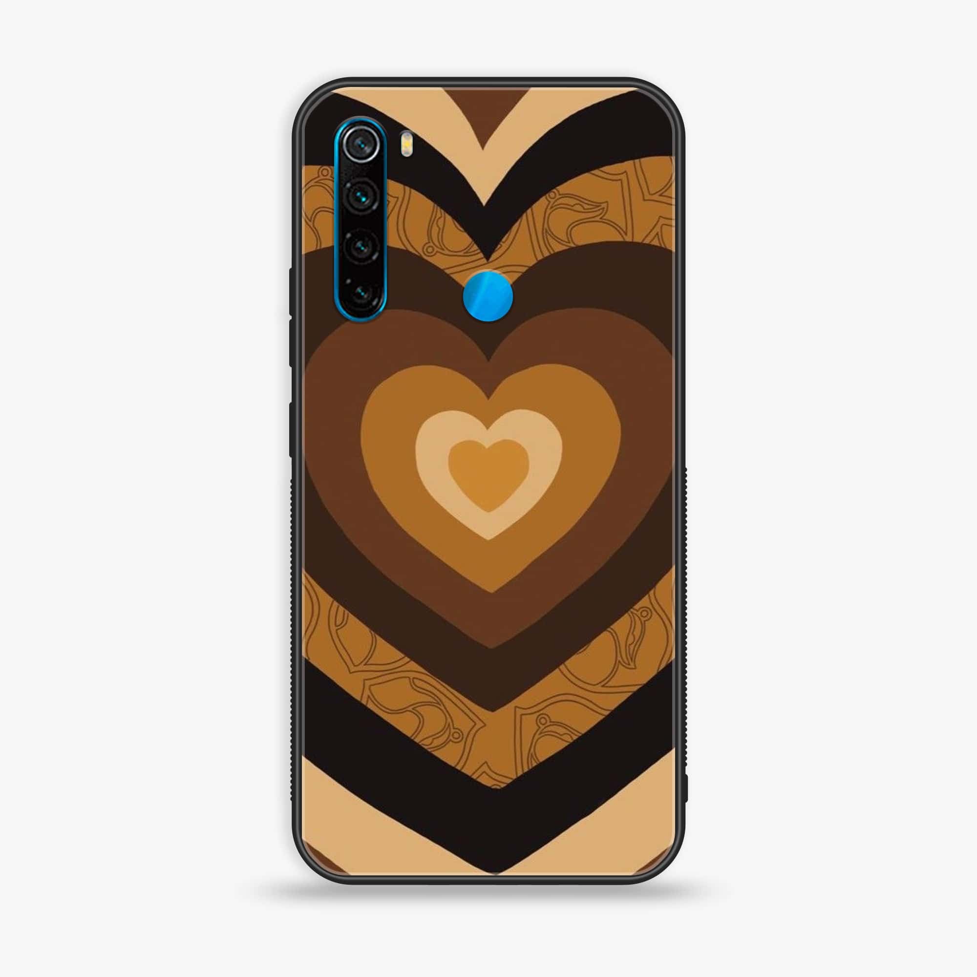 Redmi Note 8 - Heart Beat Series 2.0 - Premium Printed Glass soft Bumper shock Proof Case