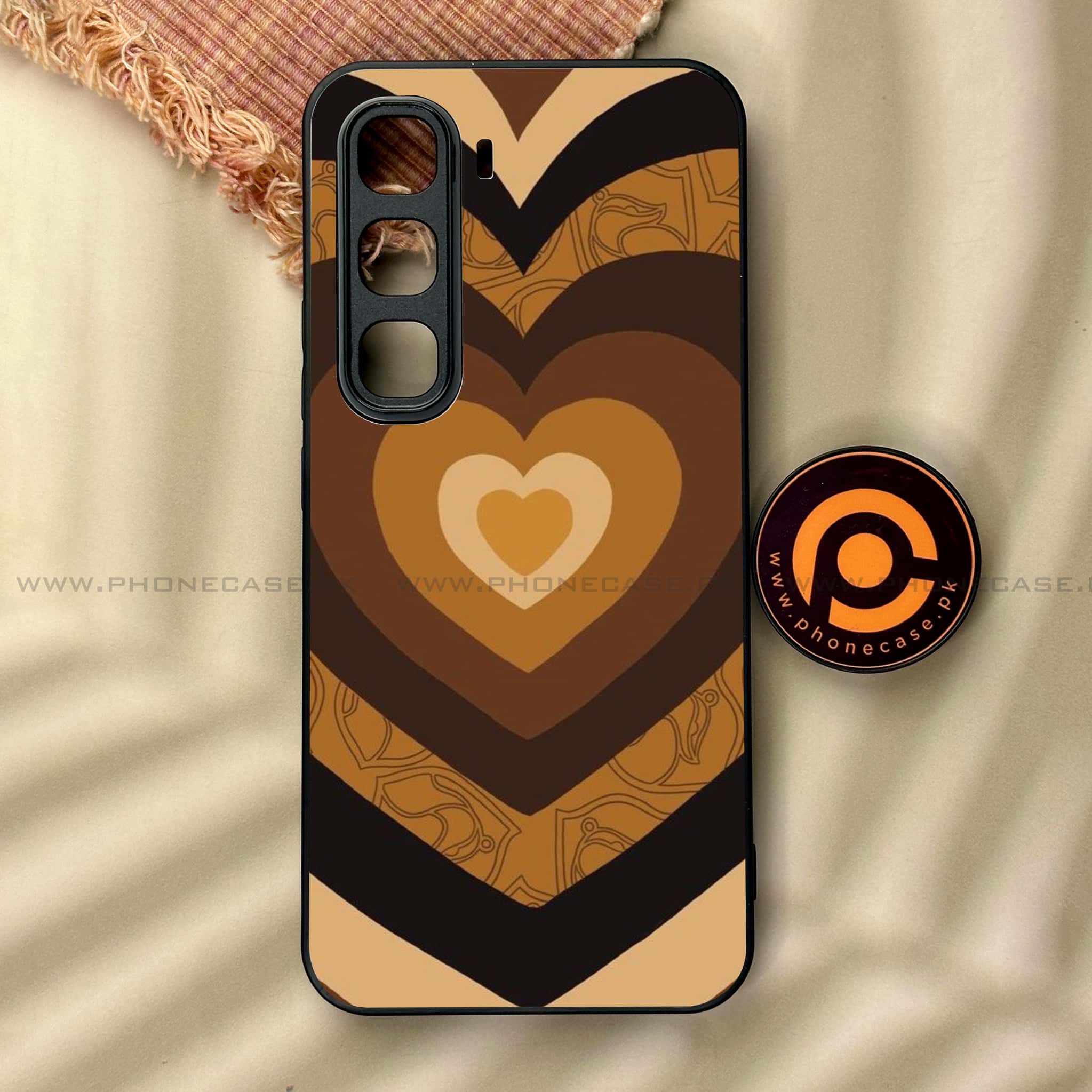 Infinix Hot 60 Pro - Heart Beat 2.0 Series - Premium Metal Printed soft Bumper shock Proof Case