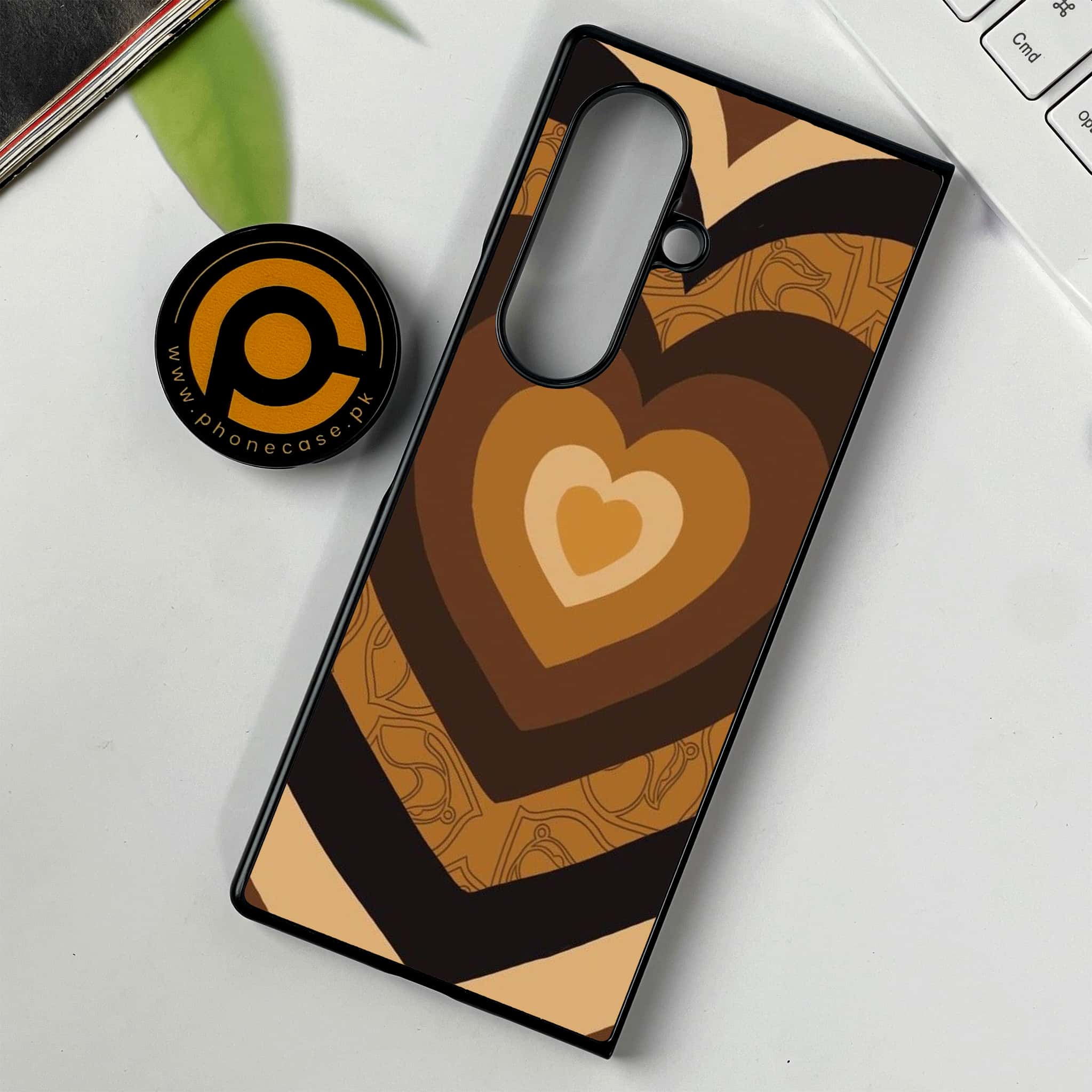 Samsung Galaxy Z Fold 7 - Heart Beat 2.0 Series - Premium Metal Printed soft Bumper shock Proof Case