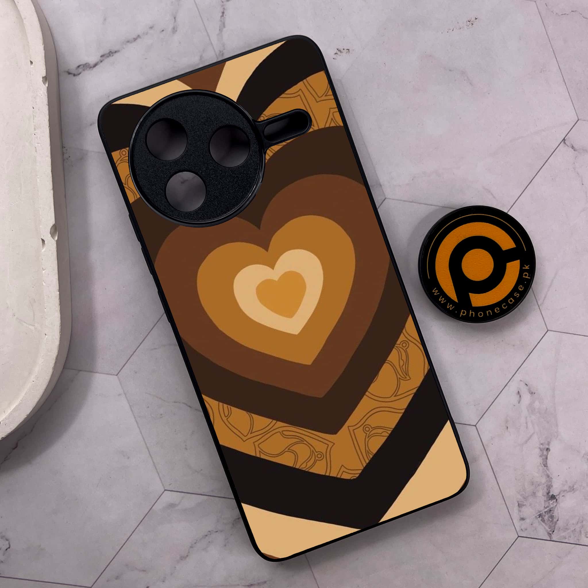 Xiaomi Poco F7 Pro 5G - Heart Beat 2.0 Series - Premium Metal Printed soft Bumper shock Proof Case
