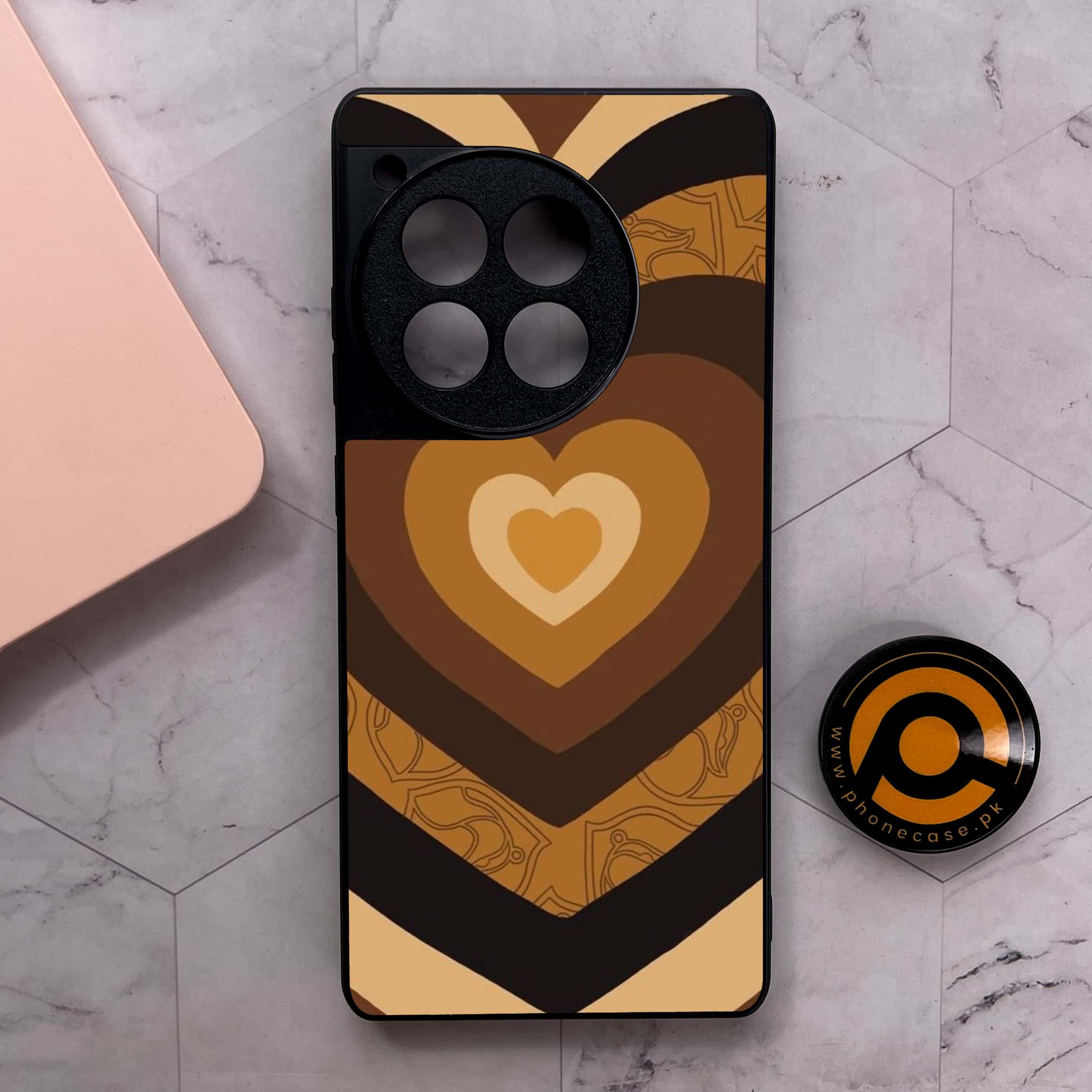 OnePlus 12R - Heart Beat 2.0 Series - Premium Metal Printed soft Bumper shock Proof Case