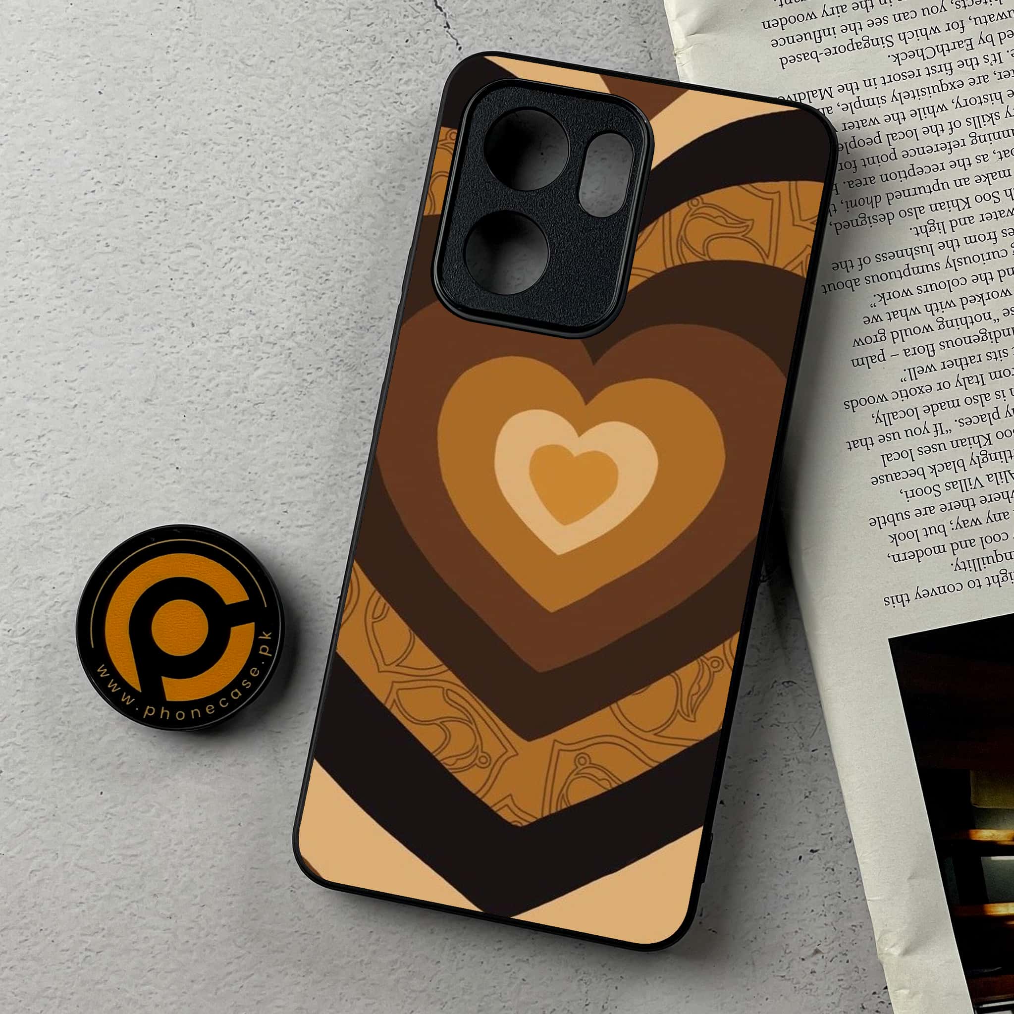 Oppo Reno 14F - Heart Beat 2.0 Series - Premium Metal Printed Soft Bumper Shockproof Case