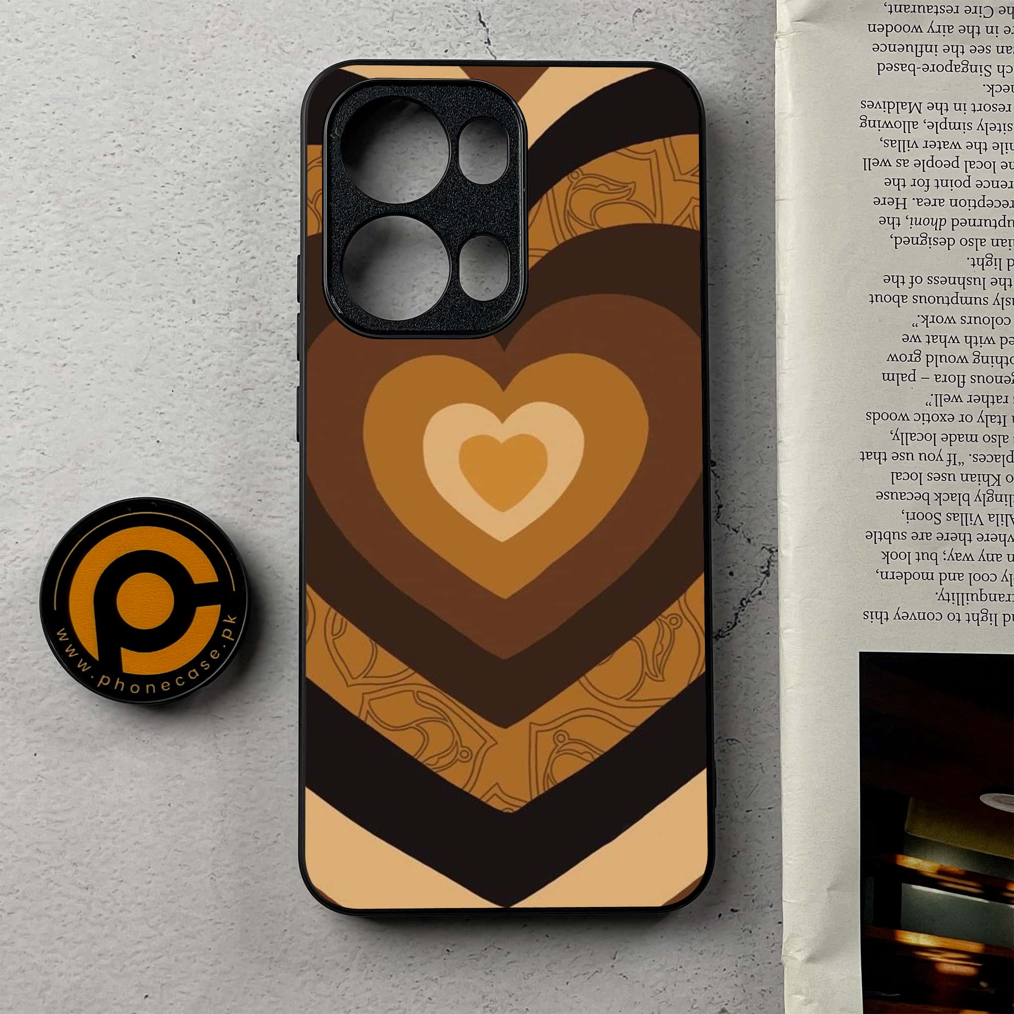 Oppo Reno 13 Pro - Heart Beat 2.0 Series - Premium Metal Printed Soft Bumper Shockproof Case