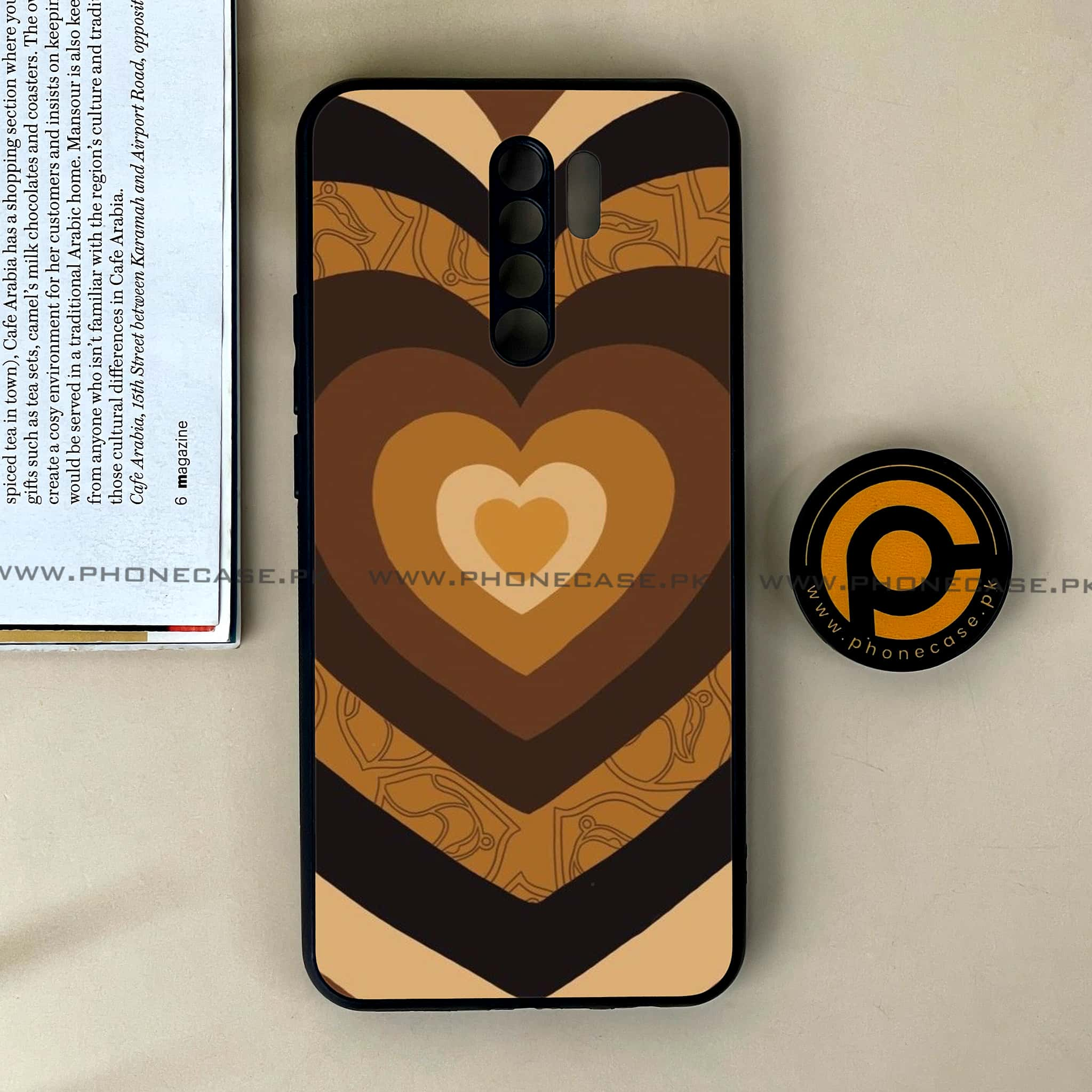 Xiaomi Redmi 9 - Heart Beat Series 2.0 - Premium Printed Glass soft Bumper shock Proof Case