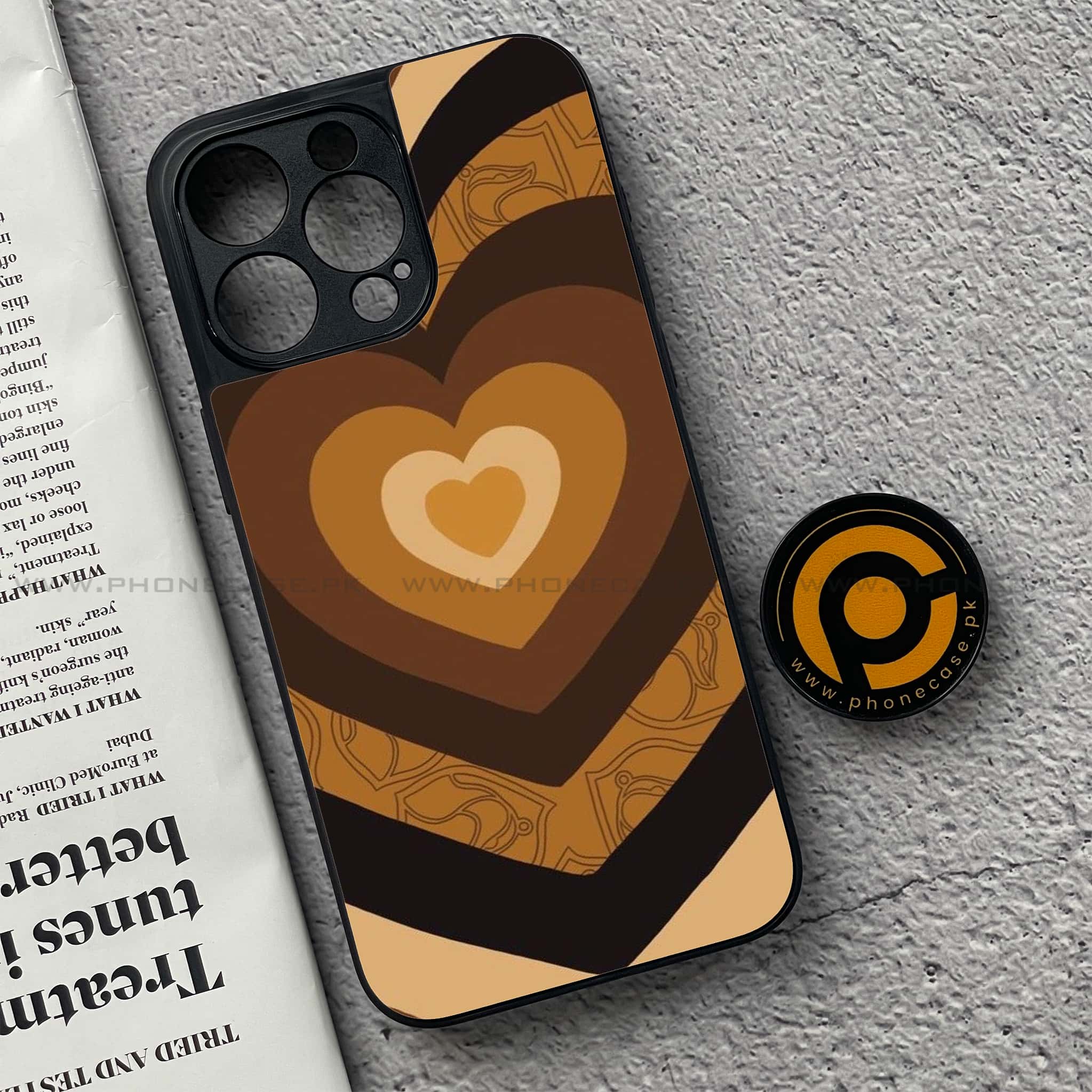 iPhone 15 Pro - Heart Beat 2.0 Series - Premium Metal Printed soft Bumper shock Proof Case