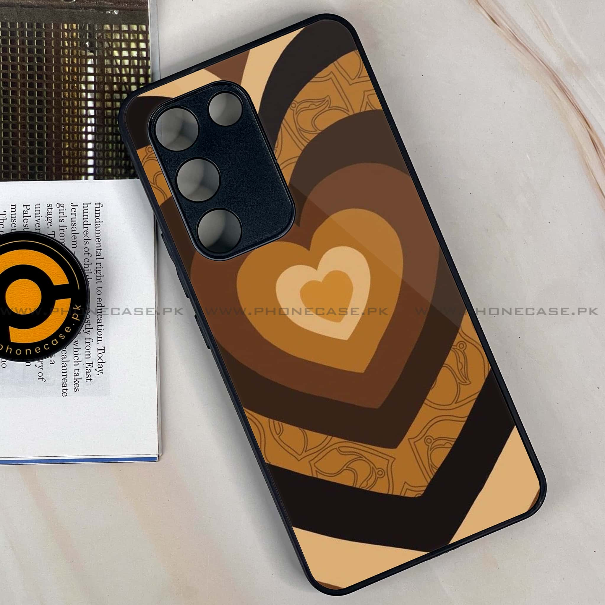 Vivo Y100 - Heart Beat 2.0 Series - Premium Printed Glass soft Bumper shock Proof Case