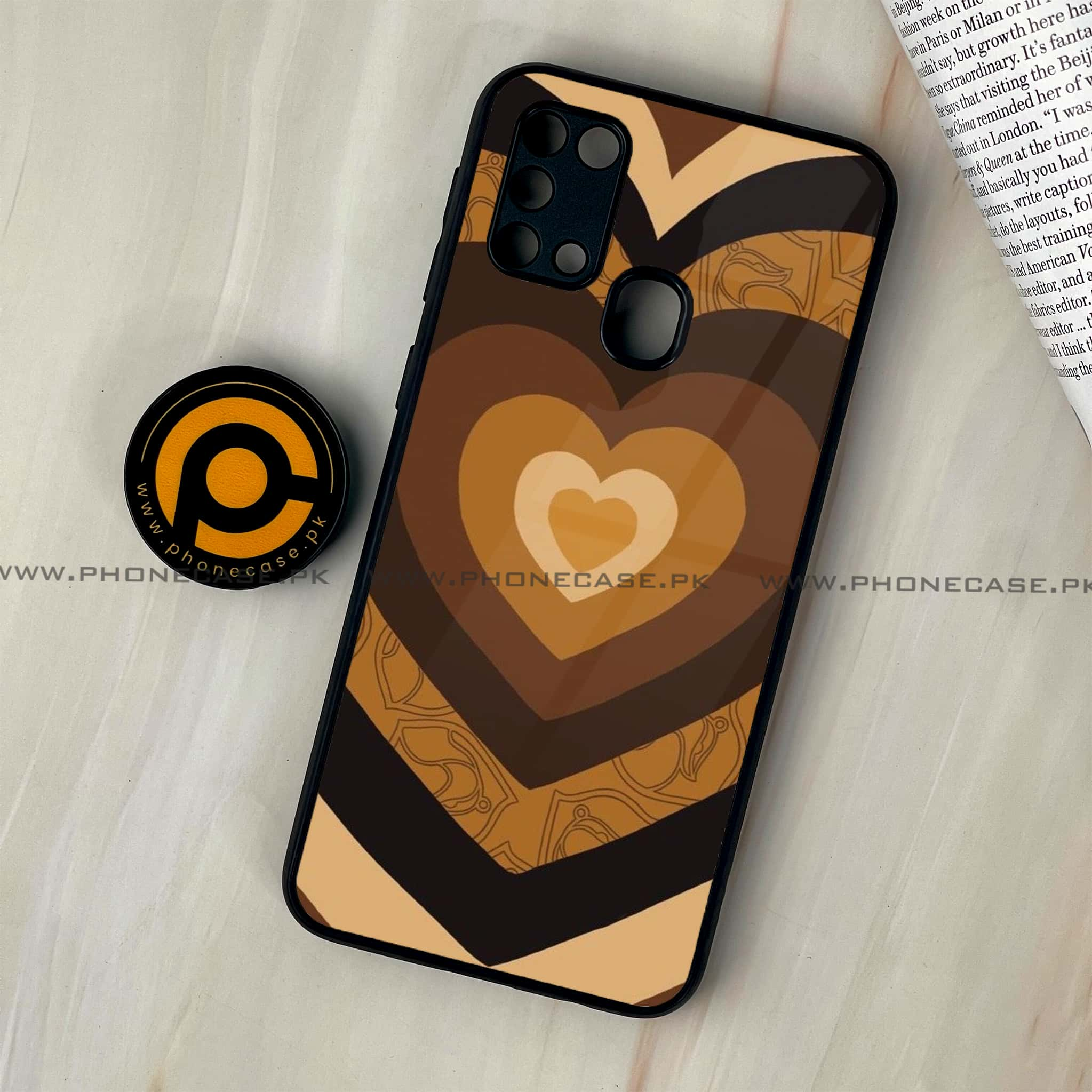 Galaxy M31 - Heart Beat 2.0 Series - Premium Printed Glass soft Bumper shock Proof Case