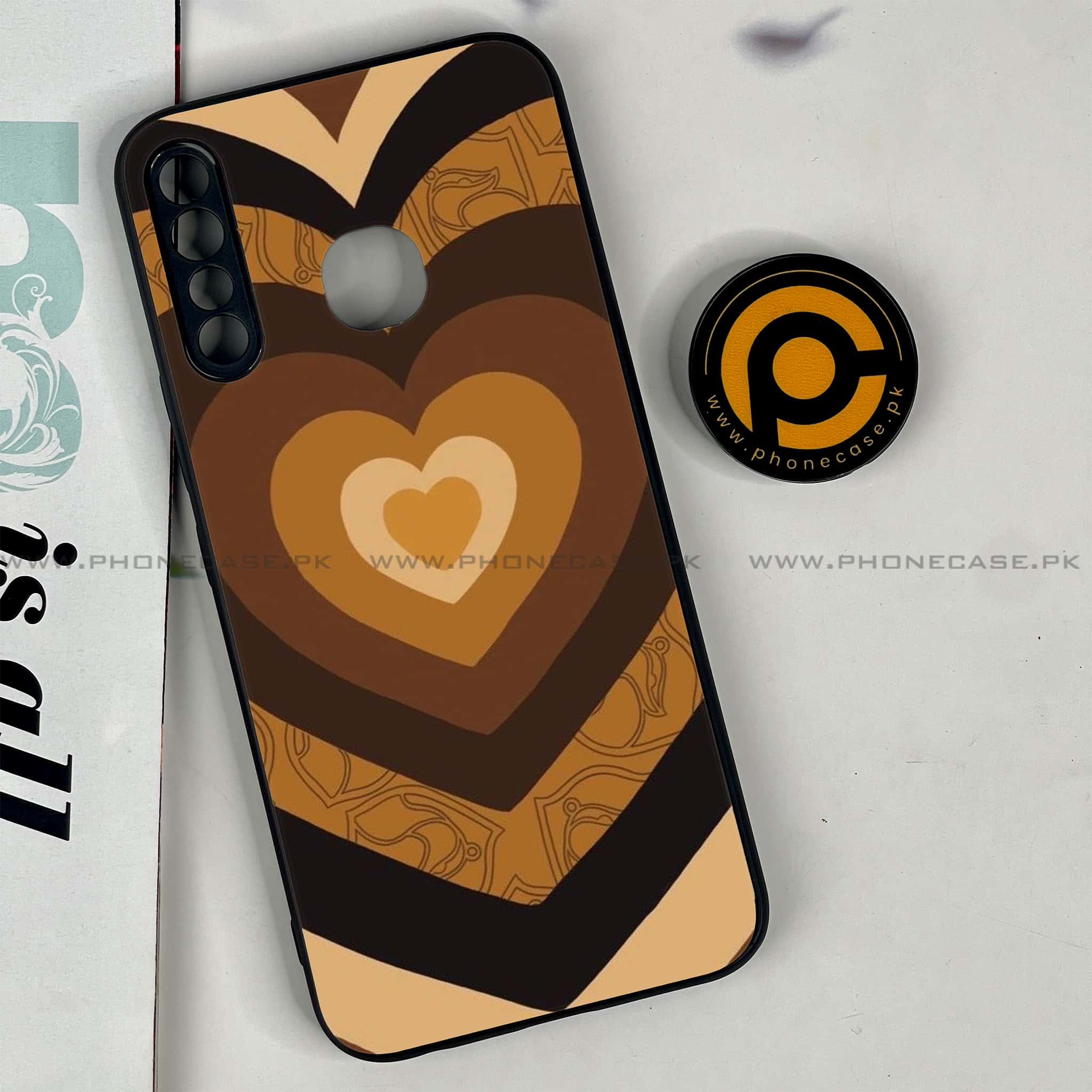 Infinix Hot 8 Lite - Heart Beat 2.0 Series - Premium Printed Glass soft Bumper shock Proof Case