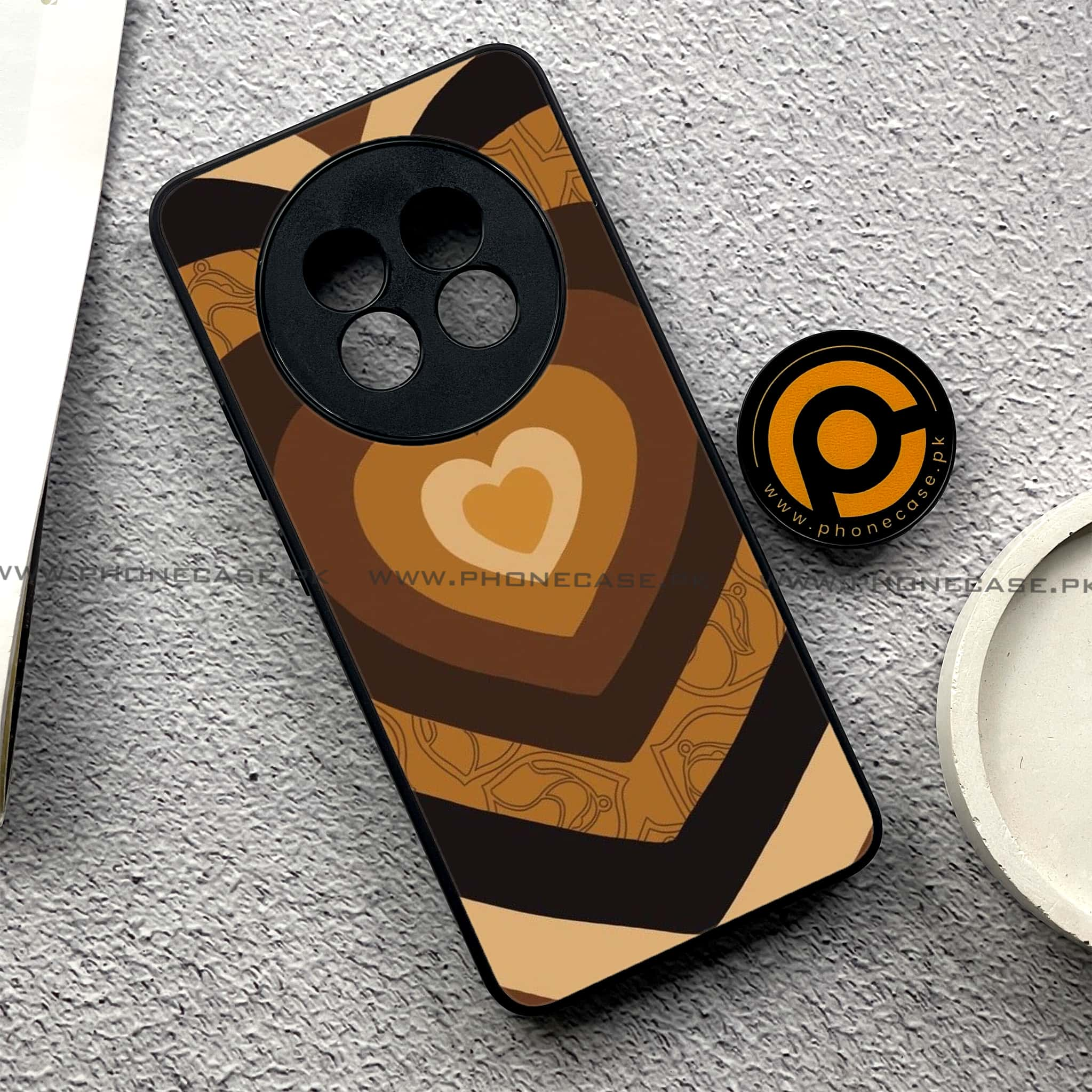 Realme 13 Plus - Heart Beat 2.0 Series - Premium Printed Glass soft Bumper shock Proof Case