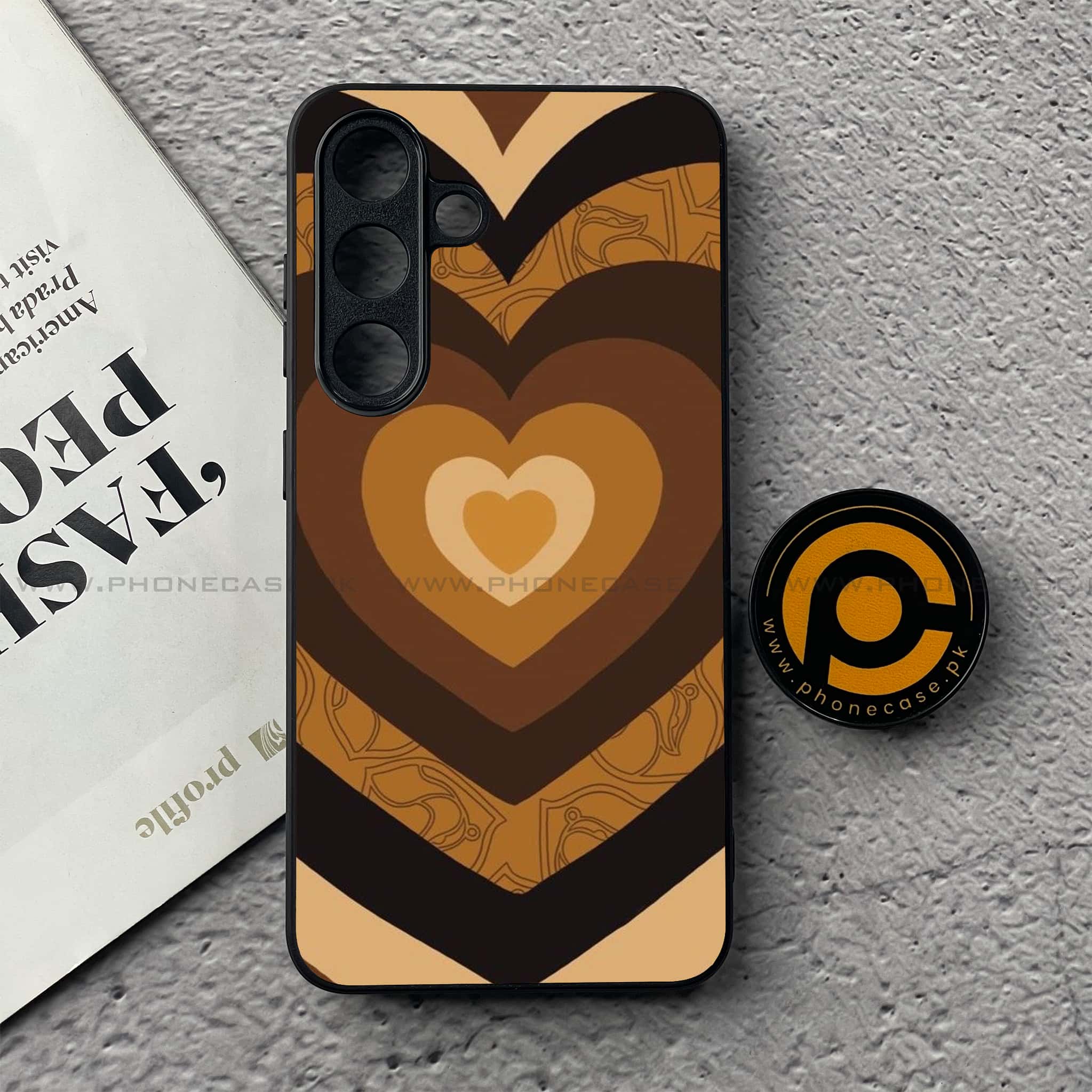 Samsung Galaxy S25 FE - Heart Beat 2.0 Series - Premium Metal Printed soft Bumper shock Proof Case