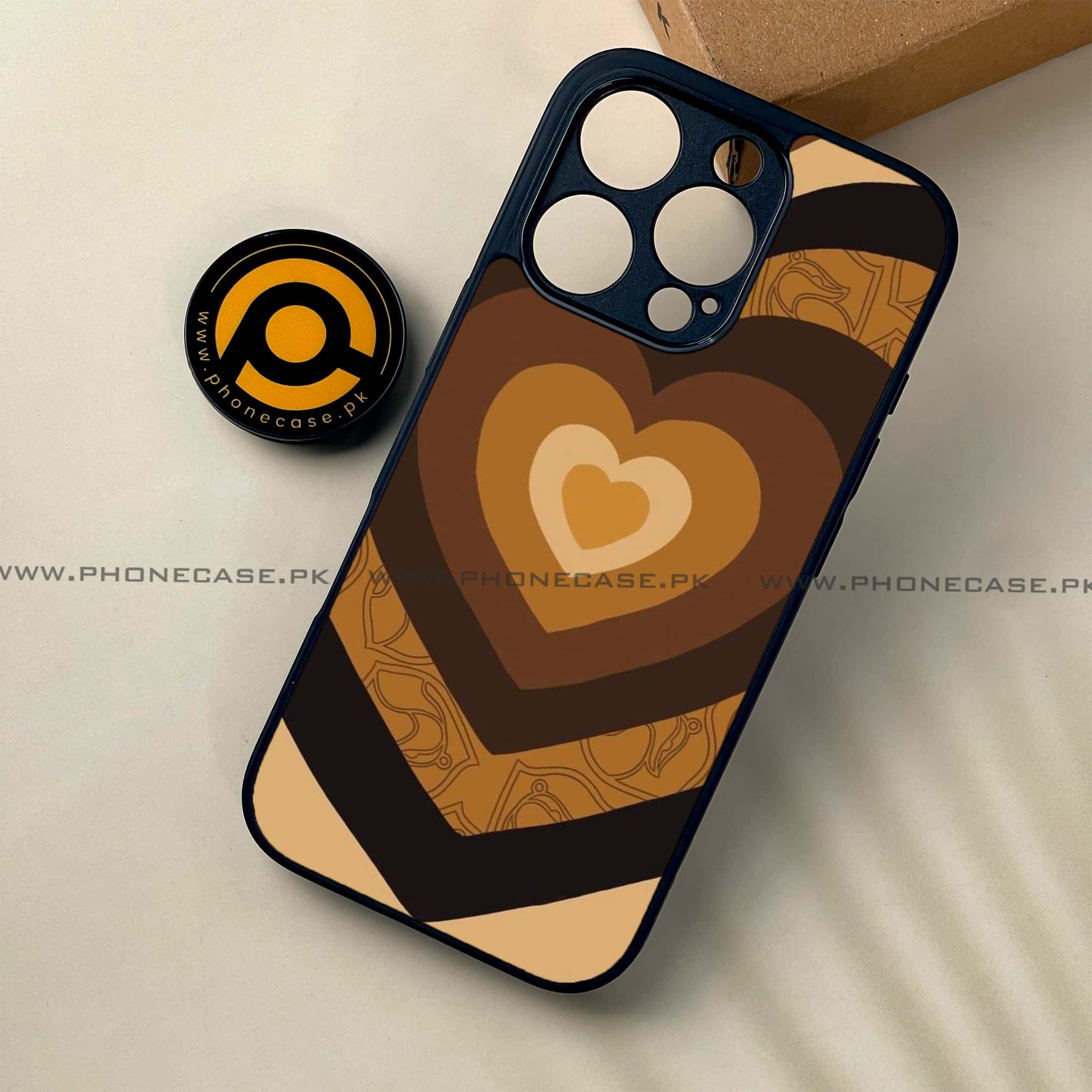 iPhone 16 Pro - Heart Beat 2.0 Series - Premium Printed Glass soft Bumper shock Proof Case