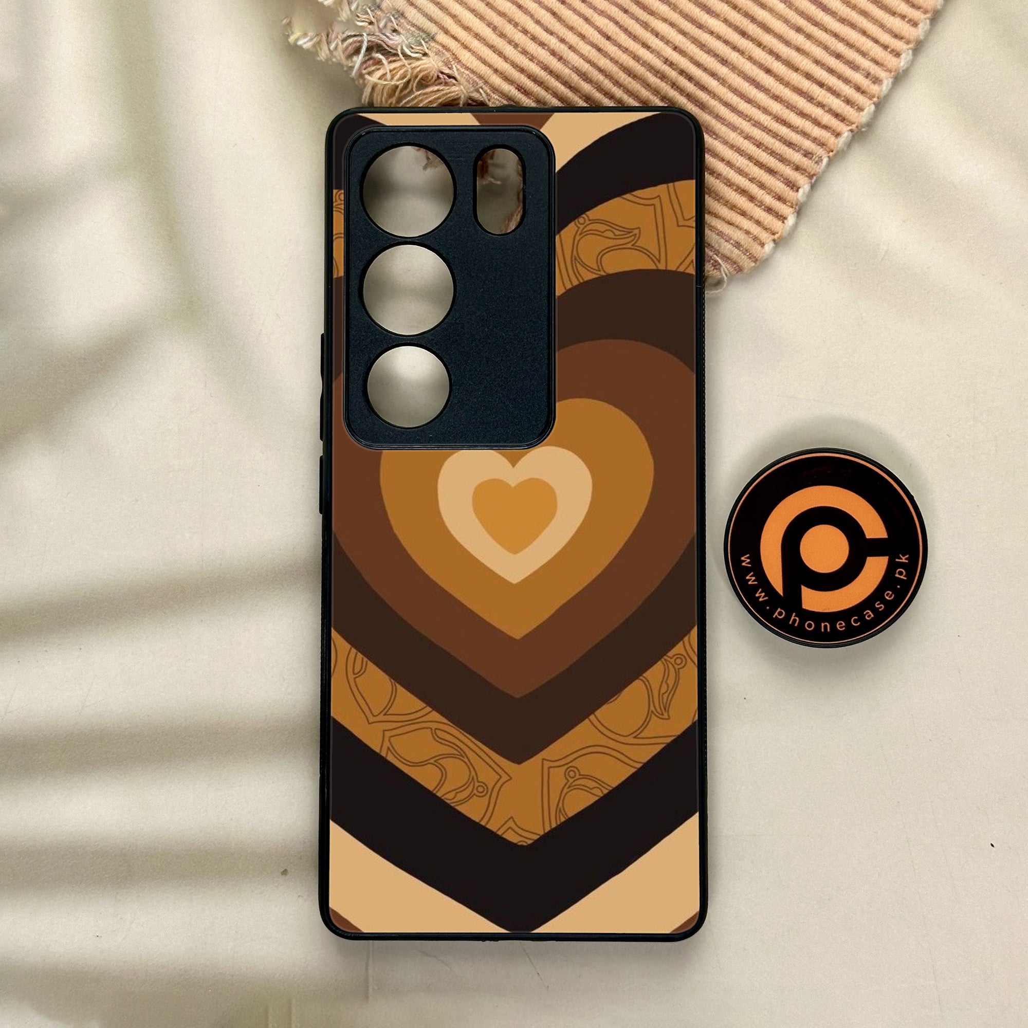 Vivo V29 - Heart Beat Series 2.0 - Premium Printed Glass soft Bumper shock Proof Case