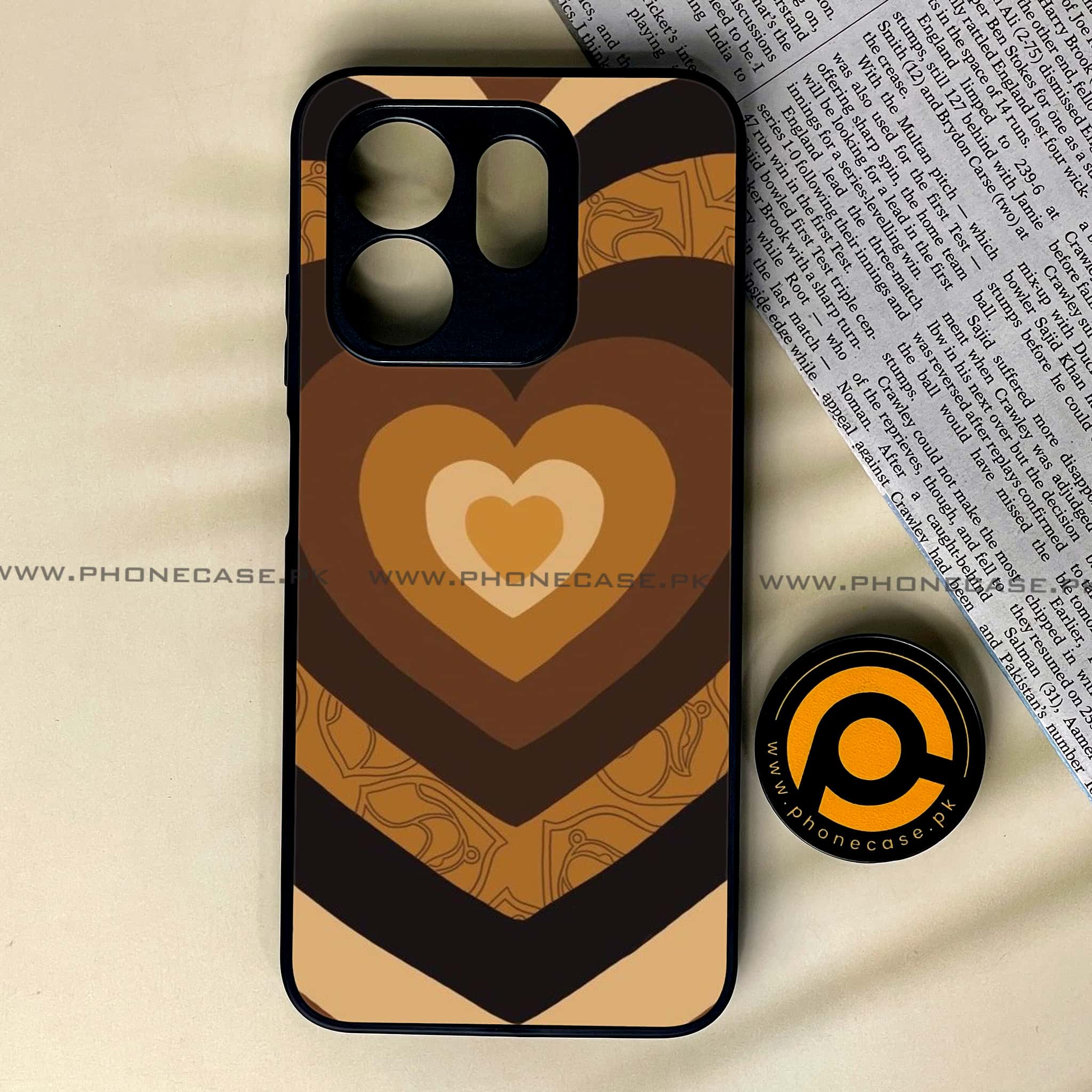 Infinix Smart 9 HD - Heart Beat 2.0 Series - Premium Metal Printed soft Bumper shock Proof Case