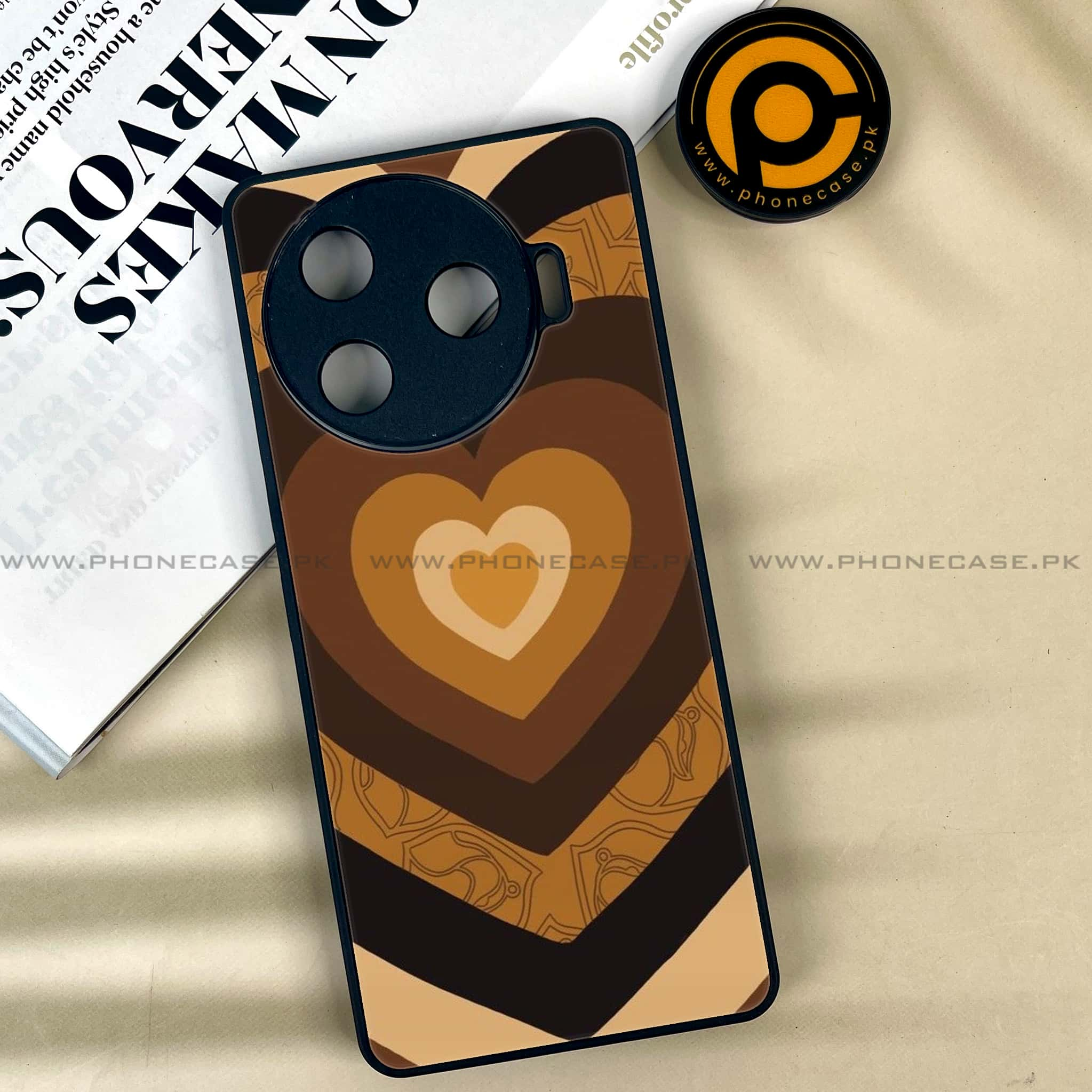 Tecno Camon 30 Pro - Heart Beat 2.0 Series - Premium Printed Glass soft Bumper shock Proof Case