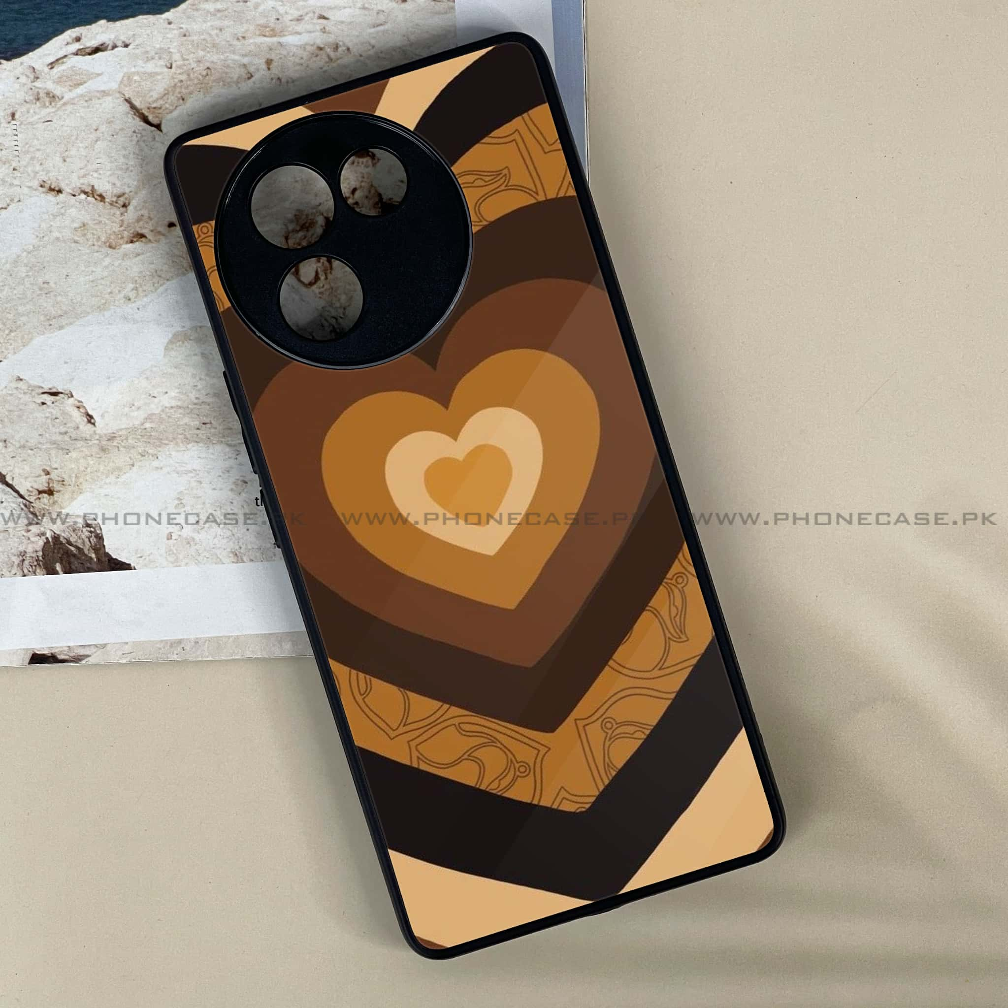 Vivo V30E - Heart Beat 2.0 Series - Premium Printed Metal soft Bumper shock Proof Case