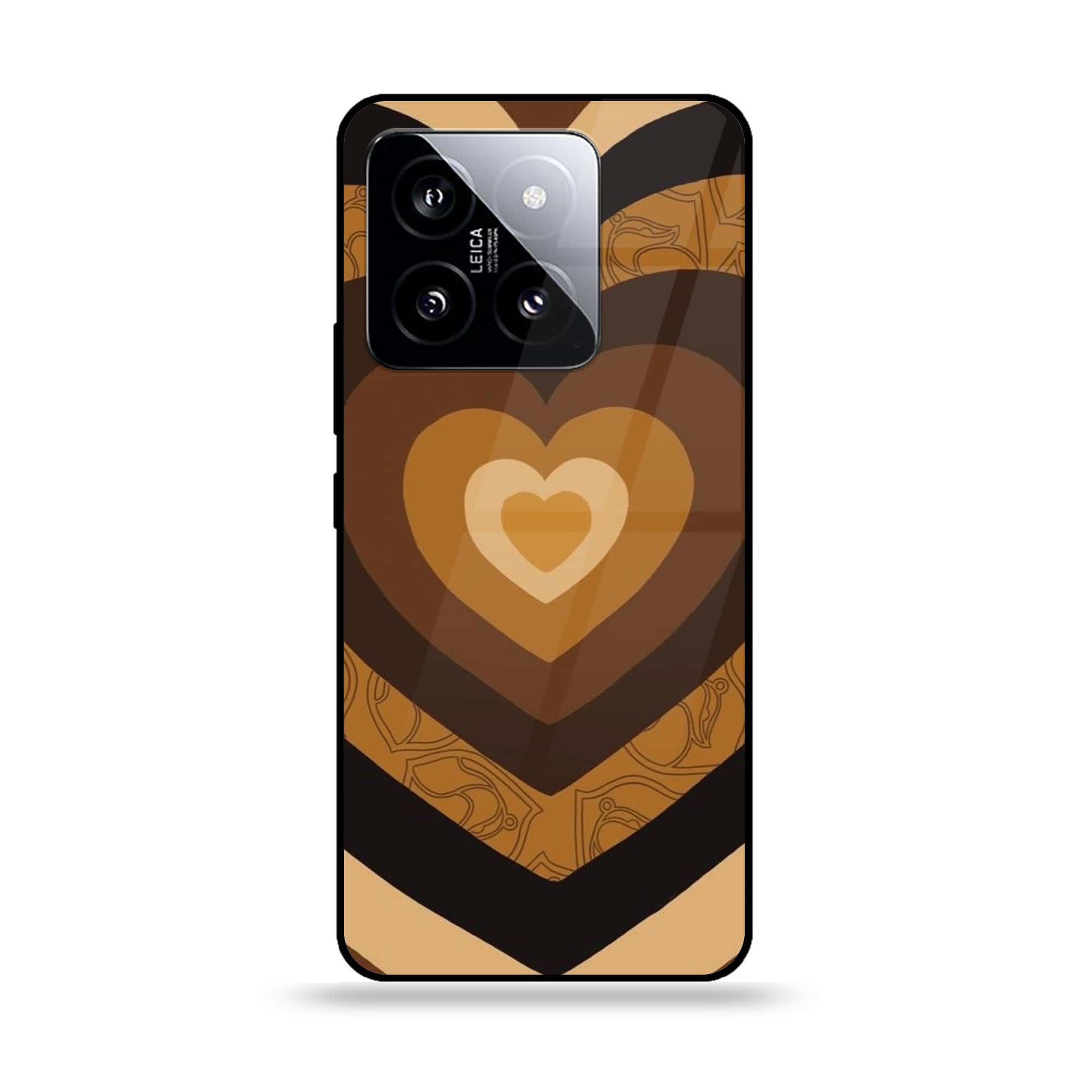 Xiaomi 14 - Heart Beat 2.0 Series - Premium Printed Glass soft Bumper shock Proof Case